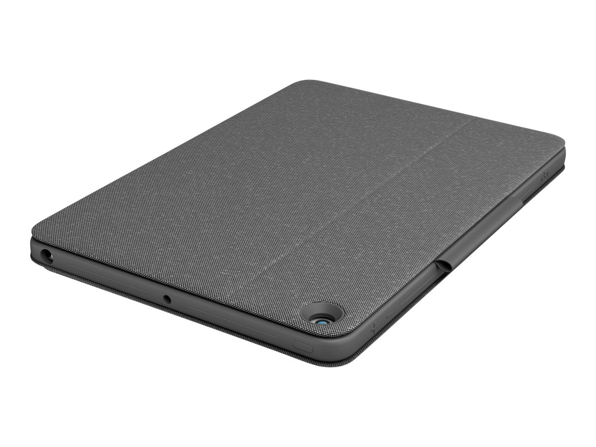 Logitech Combo Touch - Tastatur und Foliohülle - mit Trackpad - hintergrundbeleuchtet - Apple Smart connector - QWERTY - Nordisch (Dänisch/Finnisch/Norwegisch/Schwedisch)