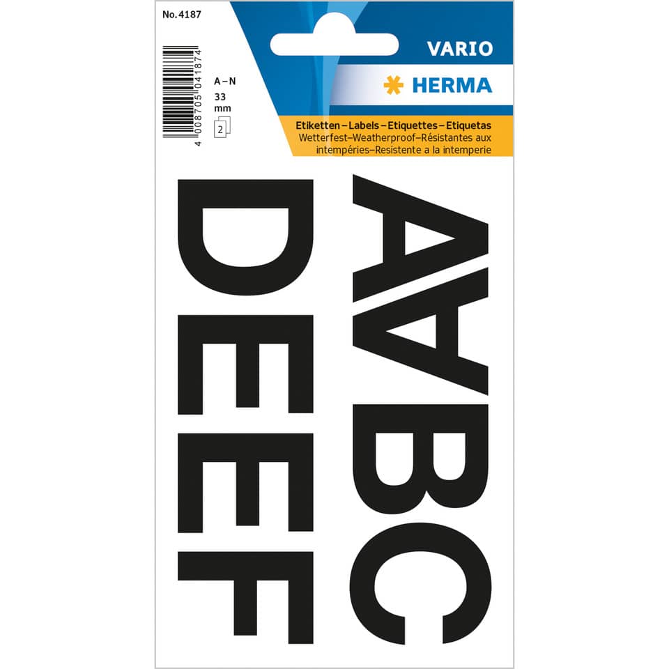 HERMA 4187 33 mm  wetterfest