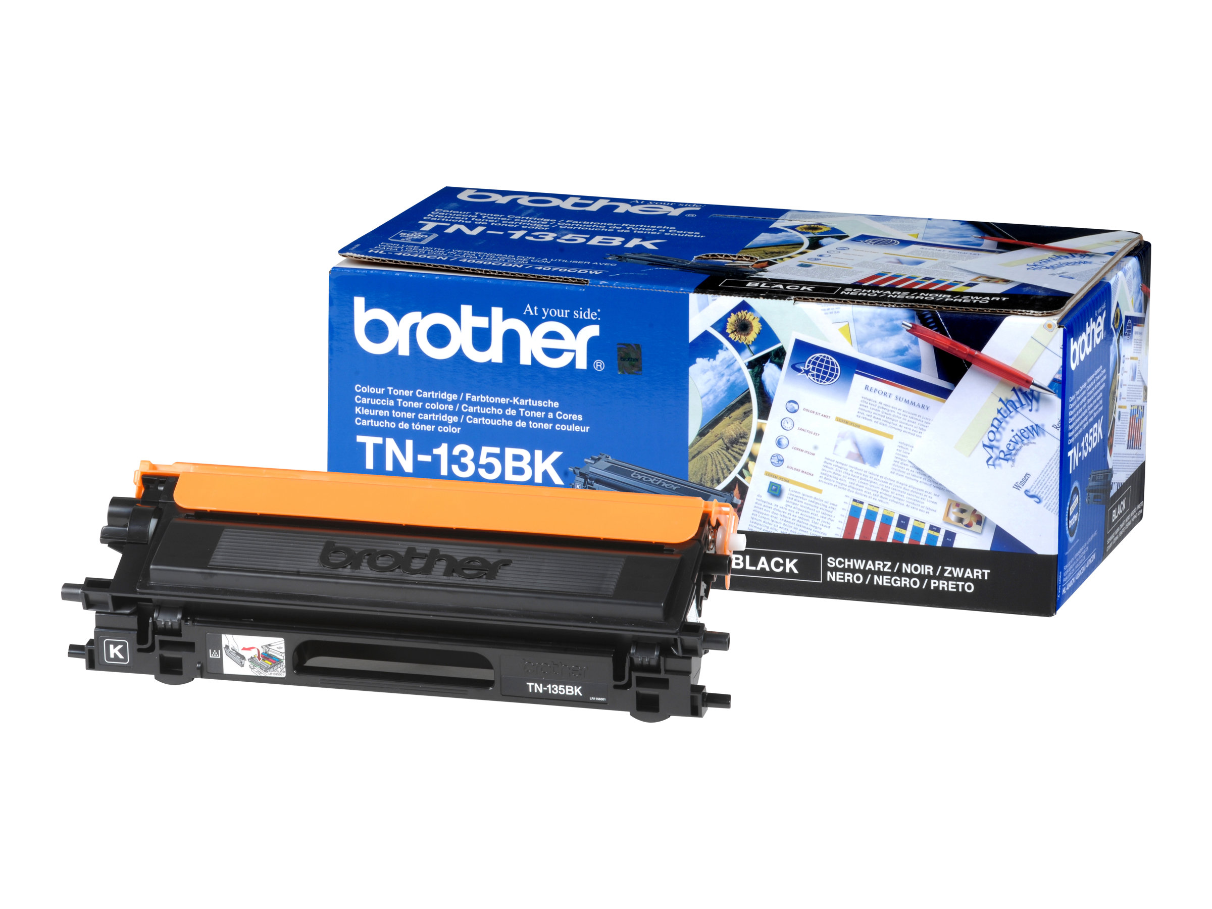 Brother TN135BK - Schwarz - original - Tonerpatrone