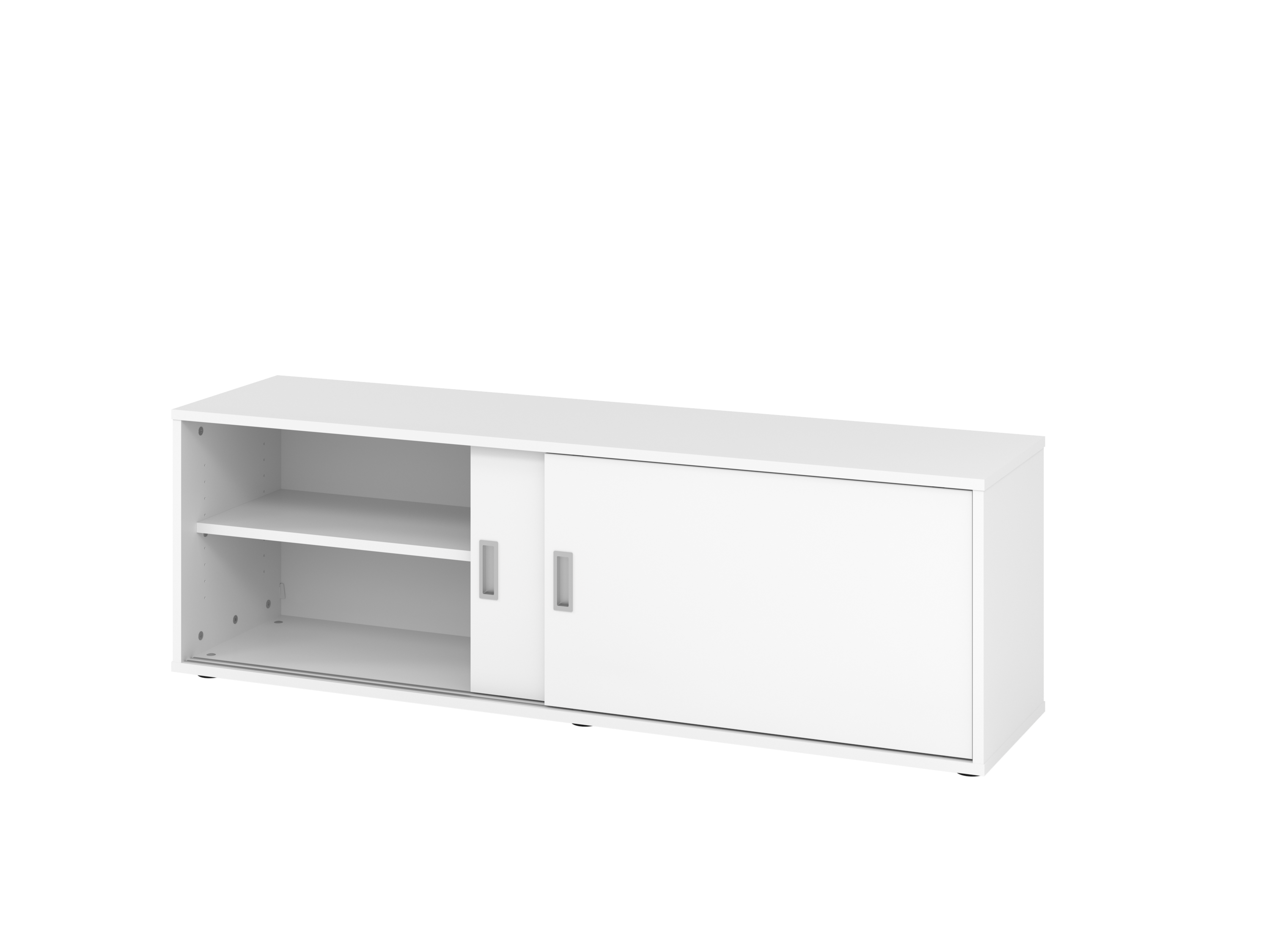 Sideboard 1,5OH, Graphit/Buche