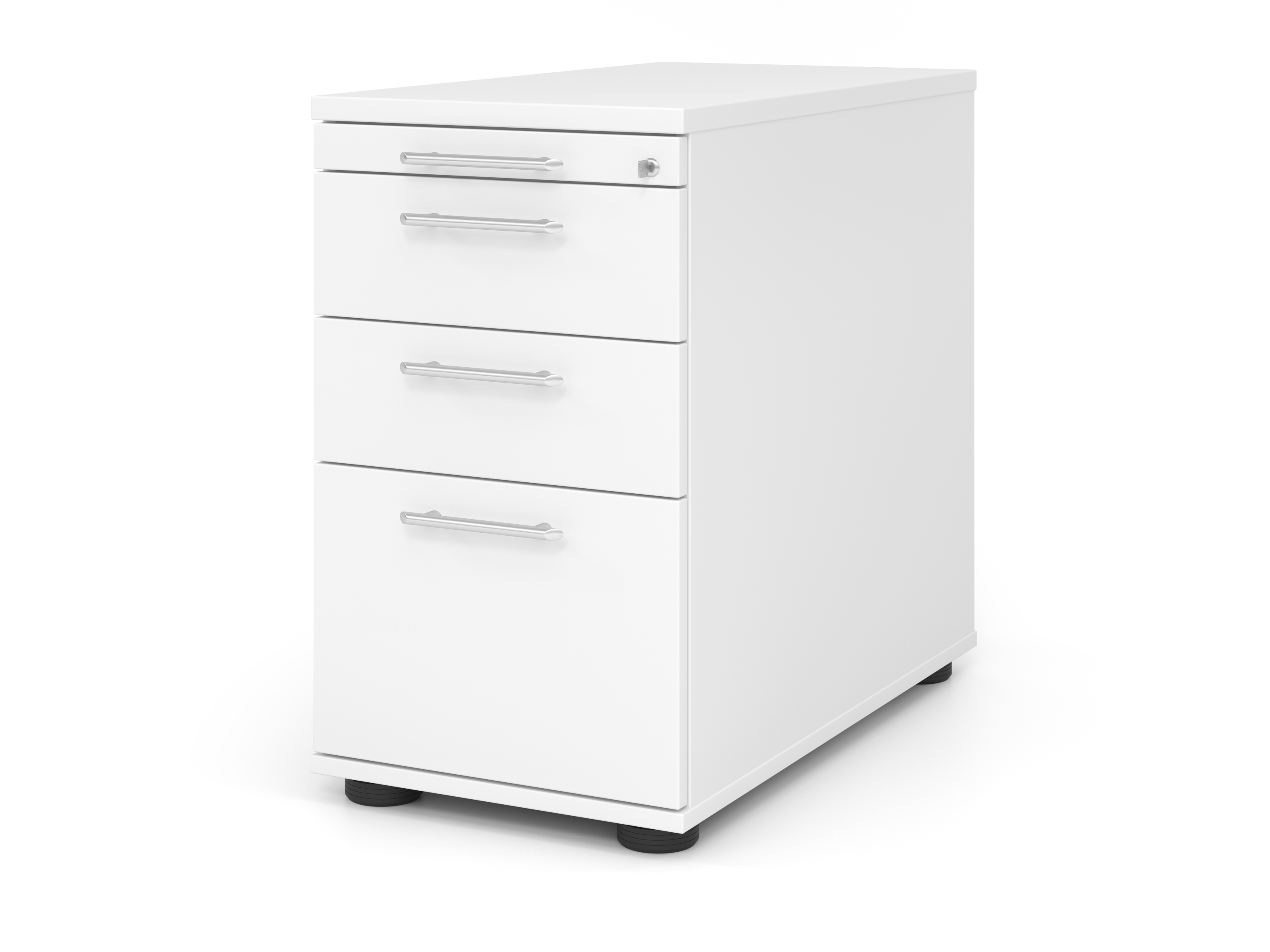 Standcont.80cm,2Schub,1HR,Schl. RE Weiß