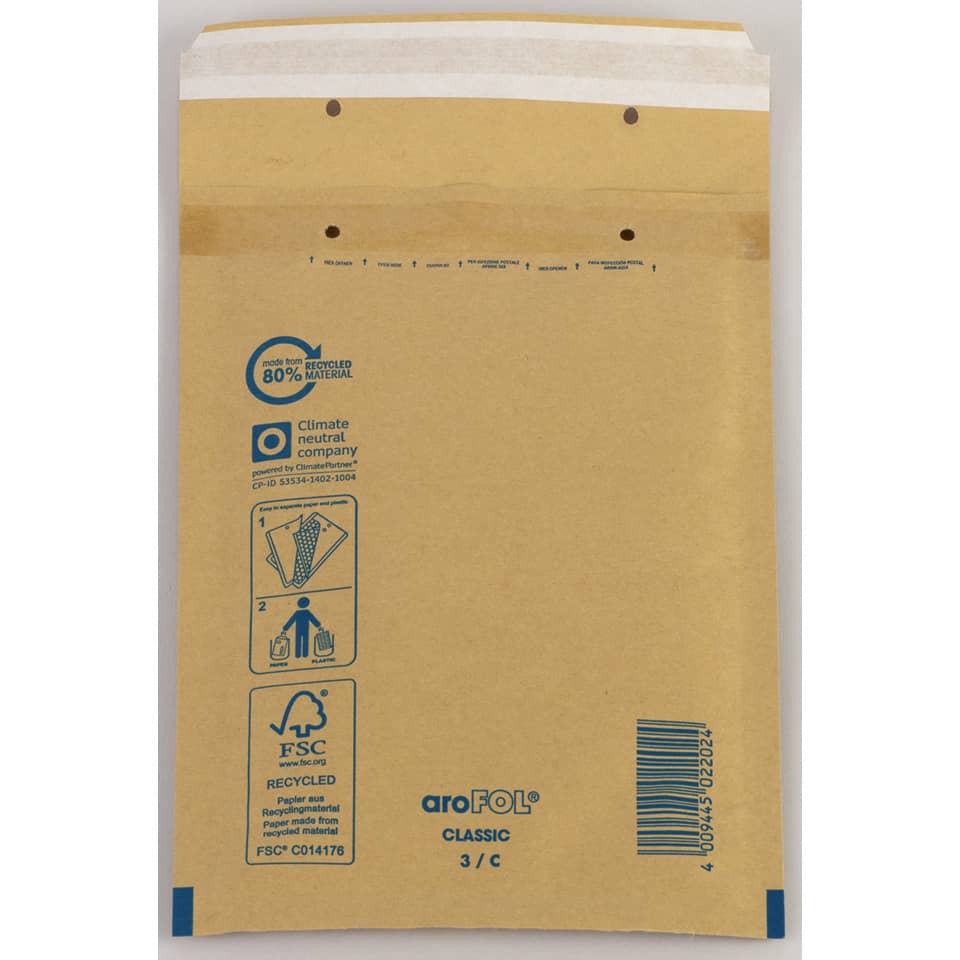 Luftpolstertasche braun 170x225 Gr.3/C