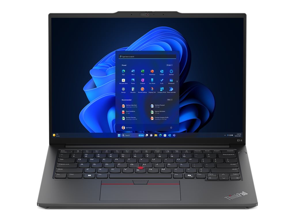 Lenovo ThinkPad E14 Gen 6 21M8 - 180°-Scharnierdesign - Intel Core Ultra 5 135U / 1.6 GHz - Win 11 Pro - Intel Graphics - 16 GB RAM - 256 GB SSD TCG Opal Encryption - 35.6 cm (14")