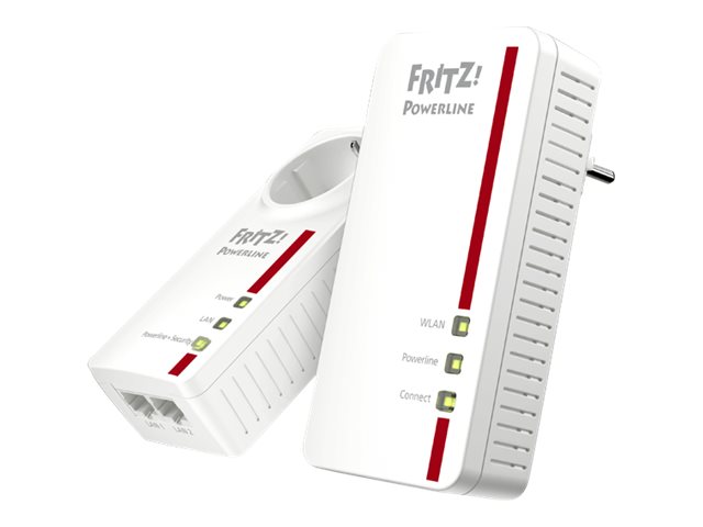 FRITZ! AVM FRITZ!Powerline 1260E - WLAN Set - Powerline Adapterkit 1GbE, HomePlug AV (HPAV)