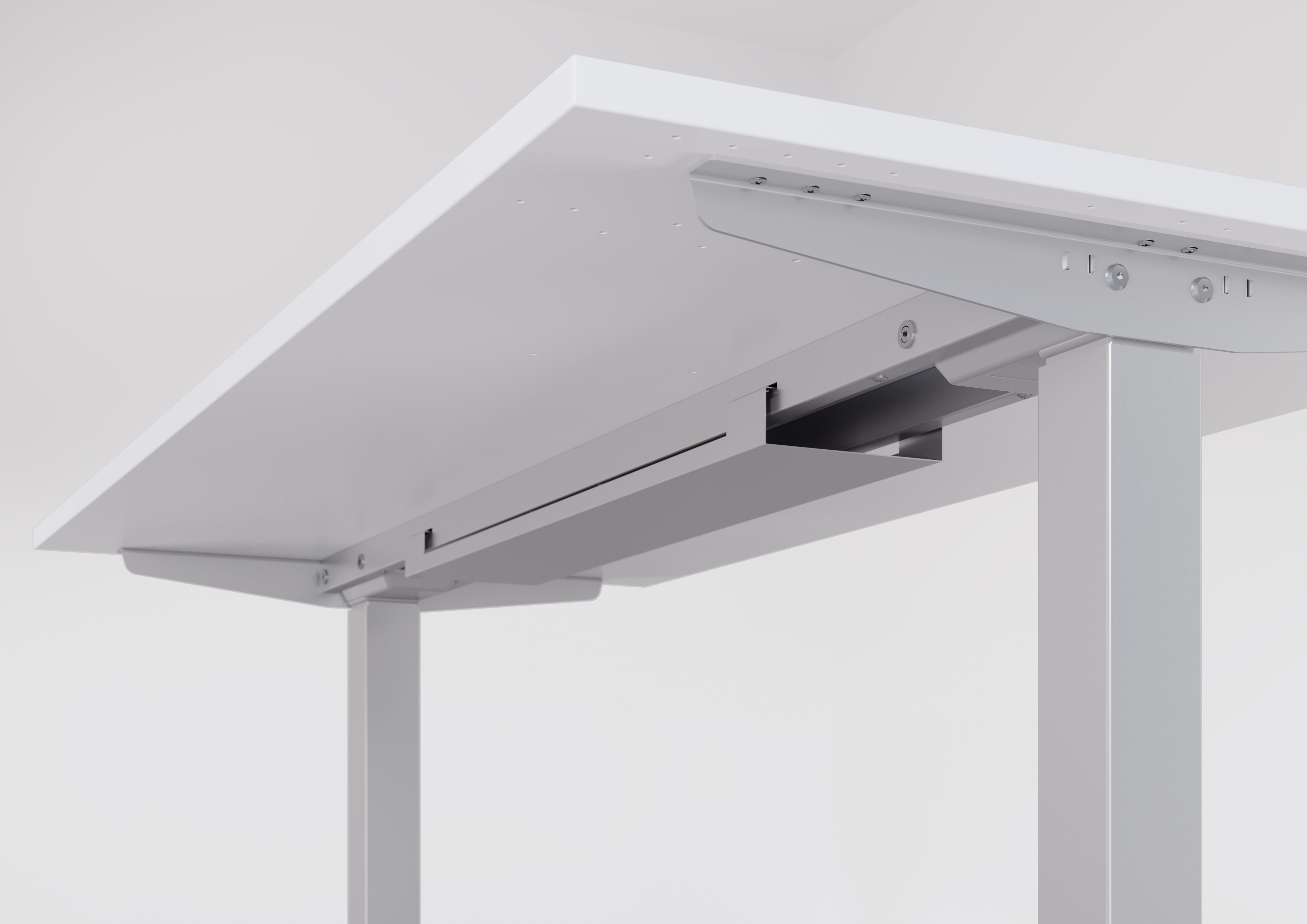 Sitz-Steh-Schreibtisch el.180x100/80cm Ahorn