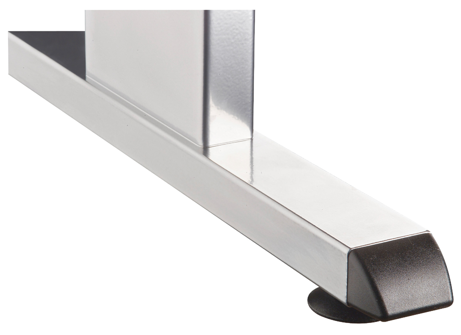 Schreibtisch C-Fuß 120x80cm Weiß/Graphit