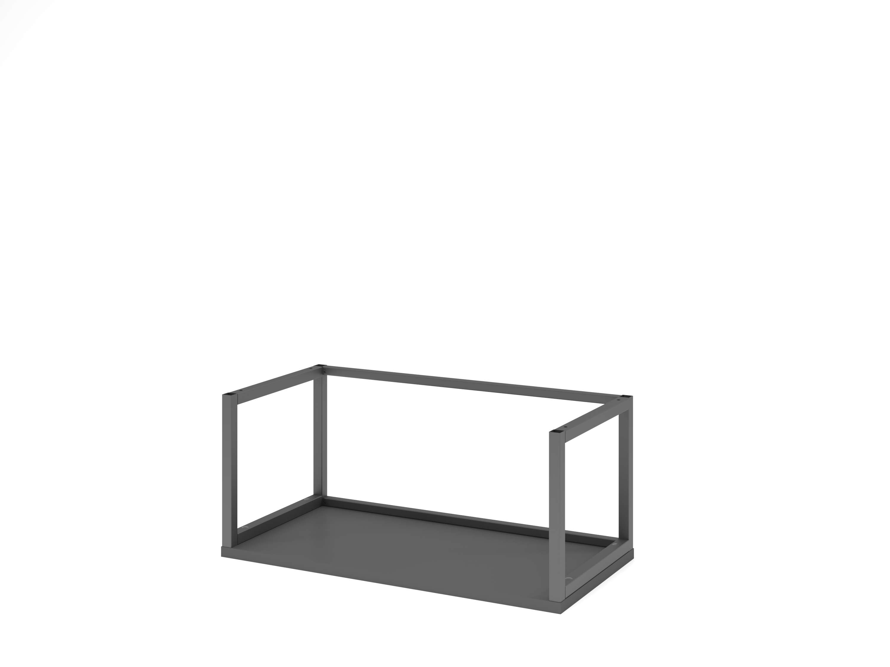 FlexWall Metallrahmen 80 cm, 1 OH, Graphit