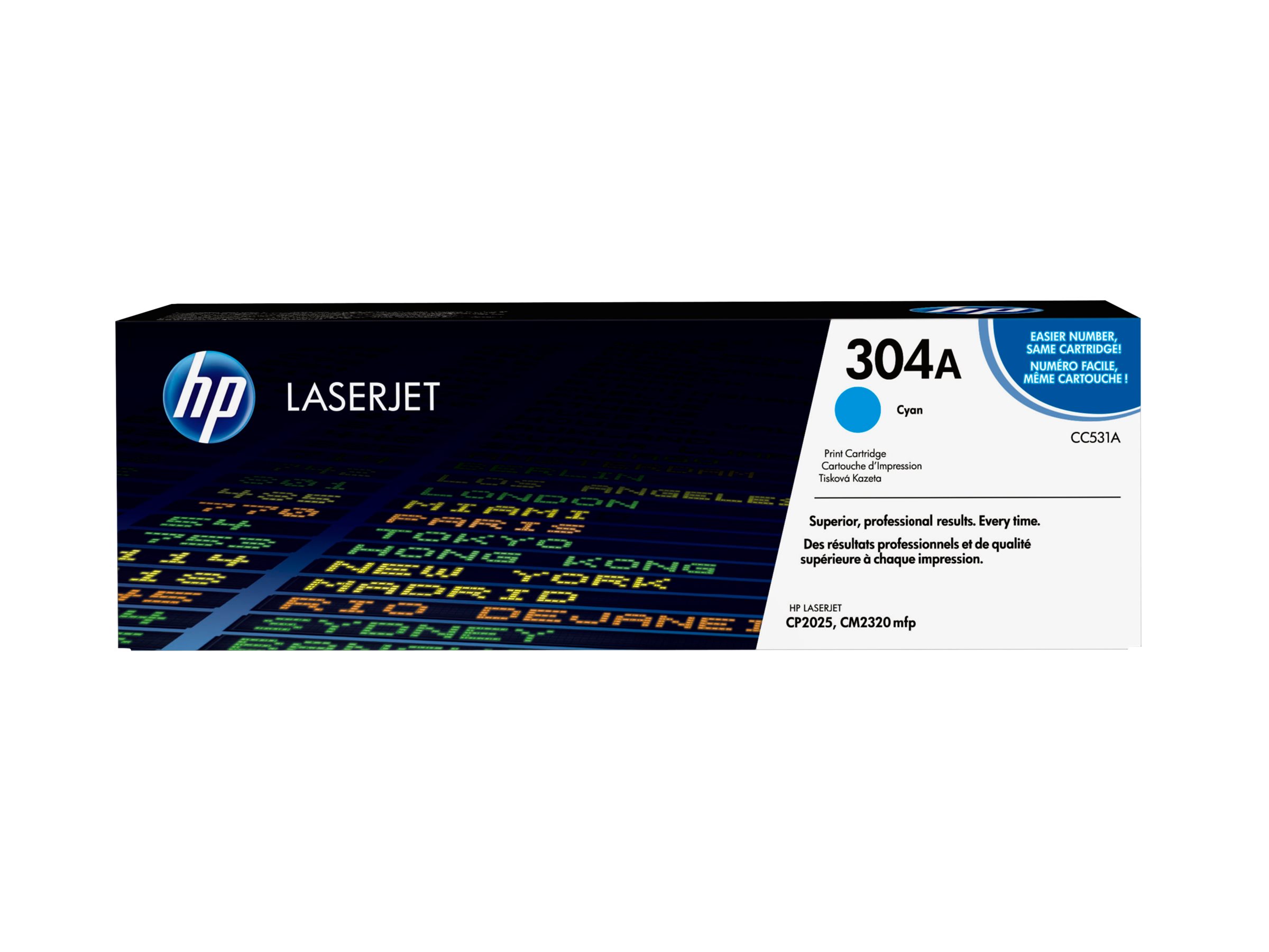 HP 304A - Cyan - original - LaserJet - Tonerpatrone (CC531A)