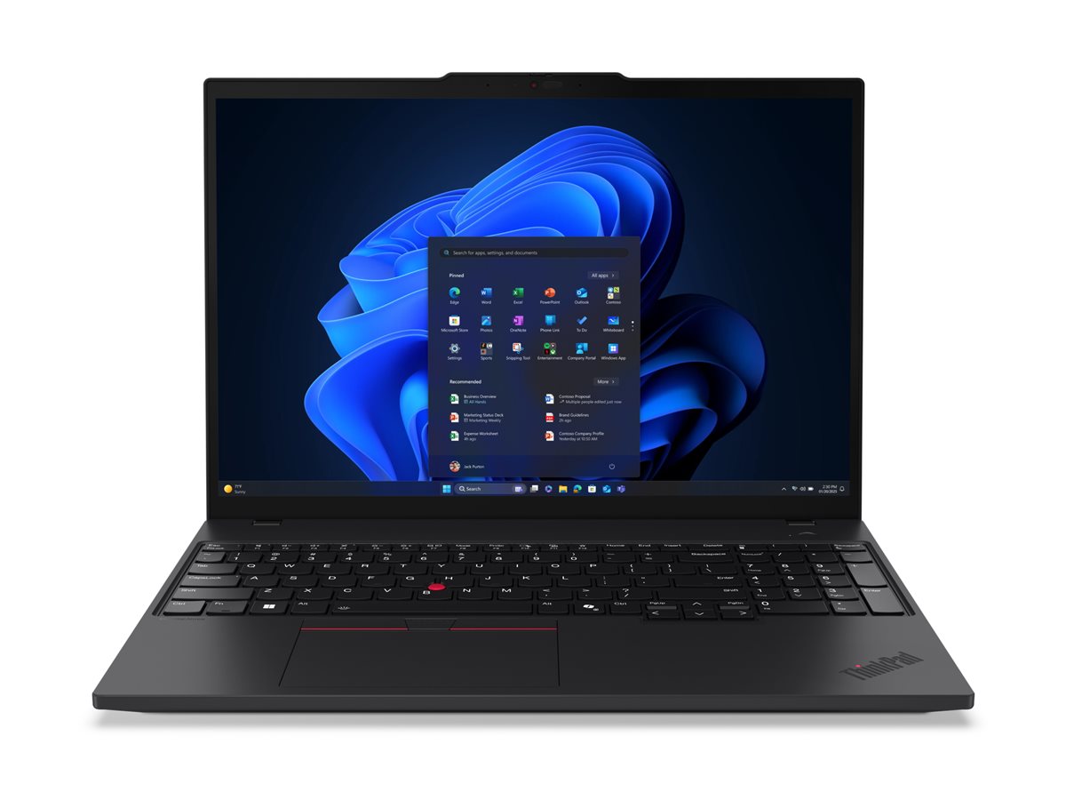 Lenovo ThinkPad T16 Gen 4 21QE - 180°-Scharnierdesign - Intel Core Ultra 5 225U / 1.5 GHz - Win 11 Pro - Intel Graphics - 32 GB RAM - 1 TB SSD TCG Opal Encryption 2, NVMe - 40.6 cm (16")