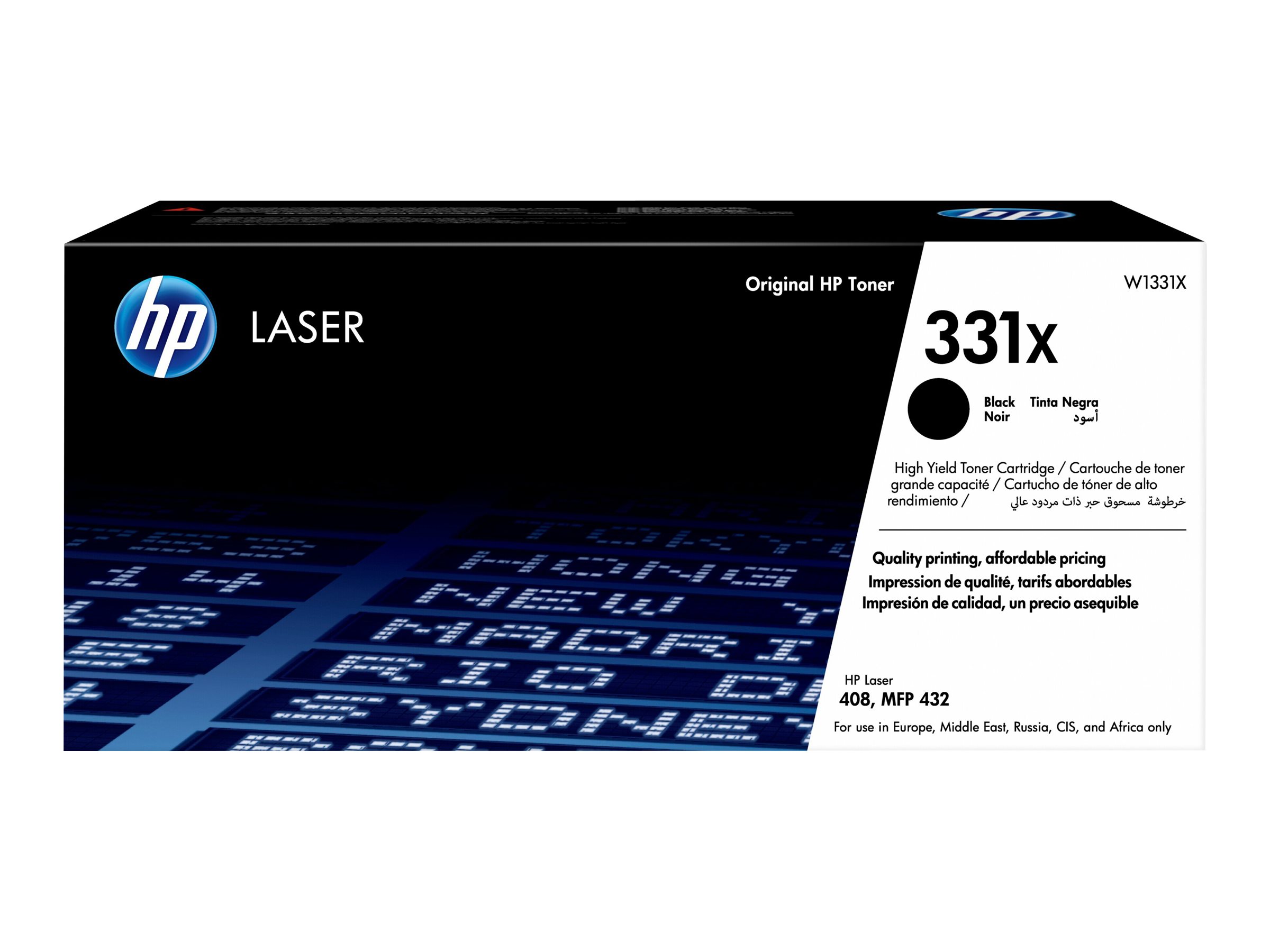 HP 331X - Hohe Ergiebigkeit - Schwarz - original - Tonerpatrone (W1331X)