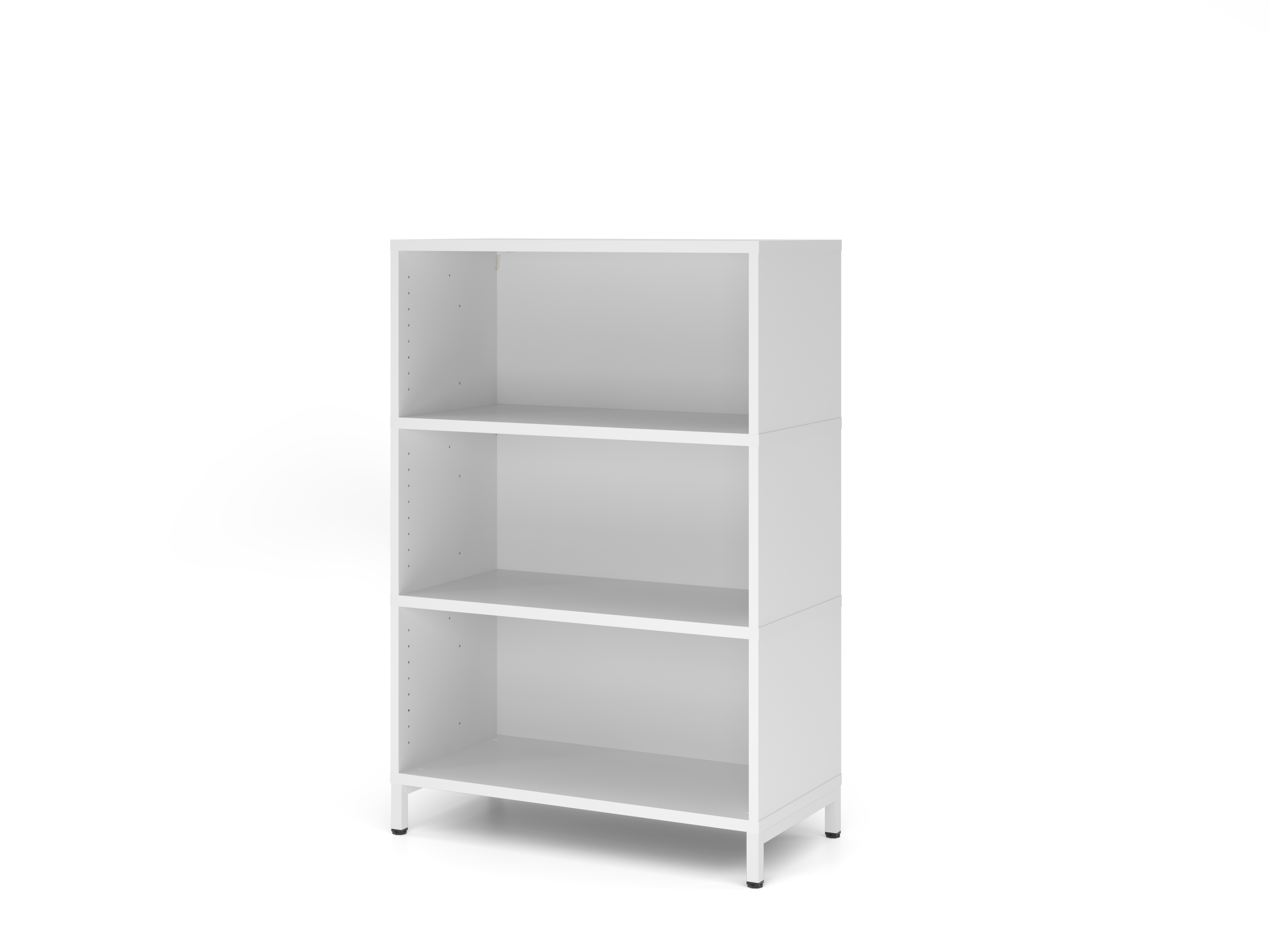 Regal, 3OH, Sockel, weiß