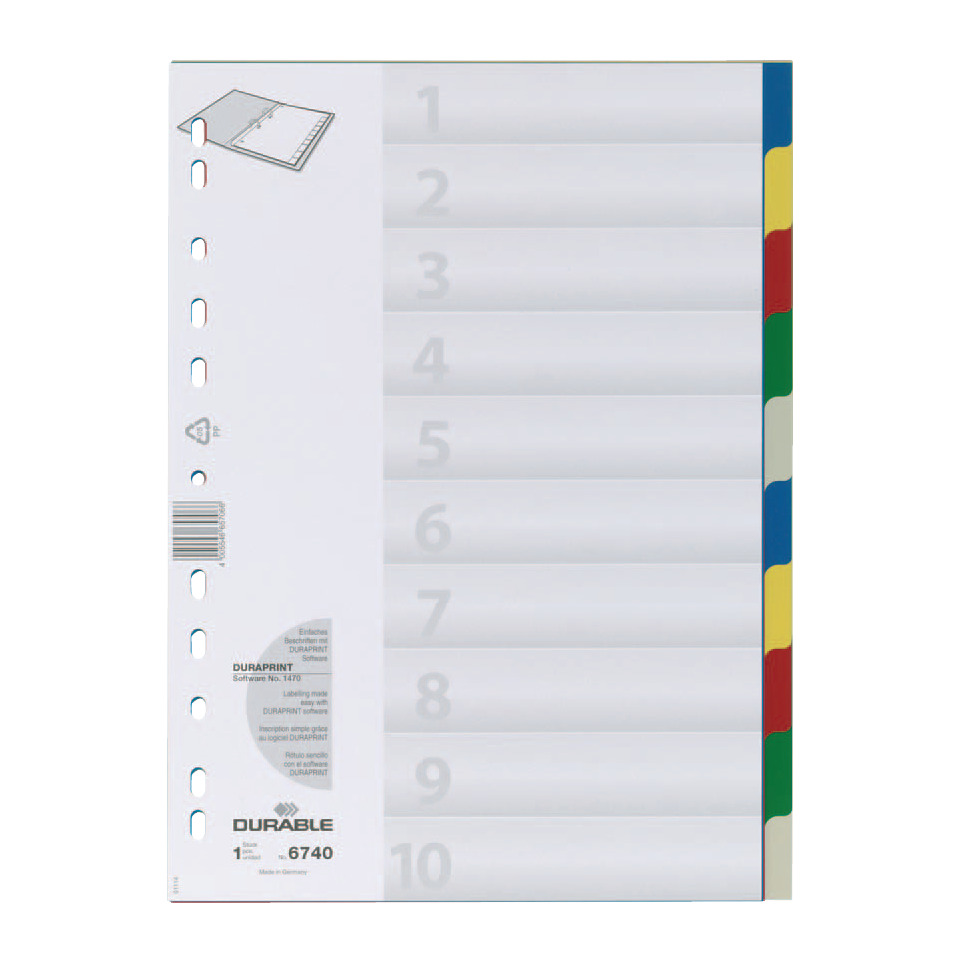 DURABLE 6740 27 farbige Taben