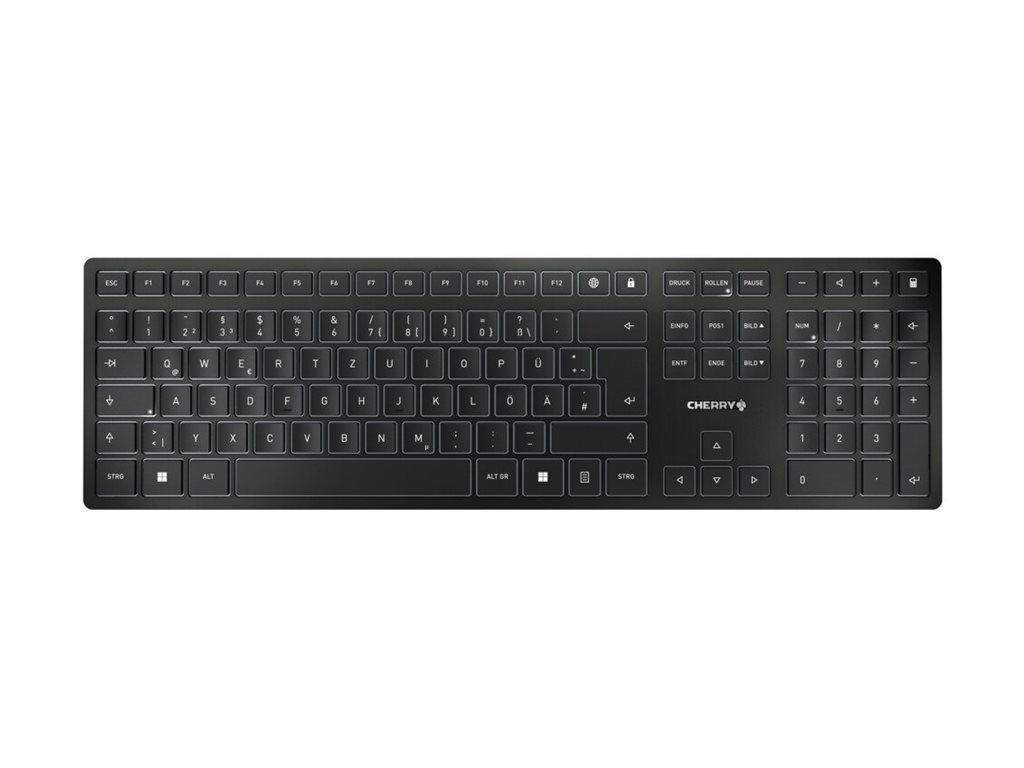 Cherry KW 9100 SLIM - Tastatur - kabellos - 2.4 GHz, Bluetooth 4.0