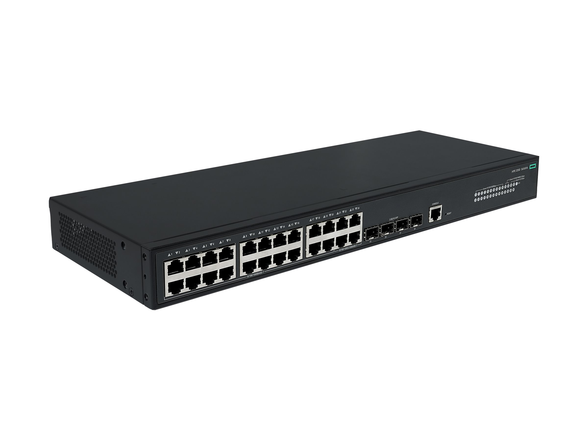 HPE Networking Comware 2050 20p 10/100/1000BASE-T 4p Smart Rate 1/2.5GbE 4p SFP 1G/2.5G - Switch - managed - 20 x 10/100/1000Base-T + 4 x 1/2.5GBase-T + 4 x 1/2.5GBase-X (uplink / stacking)