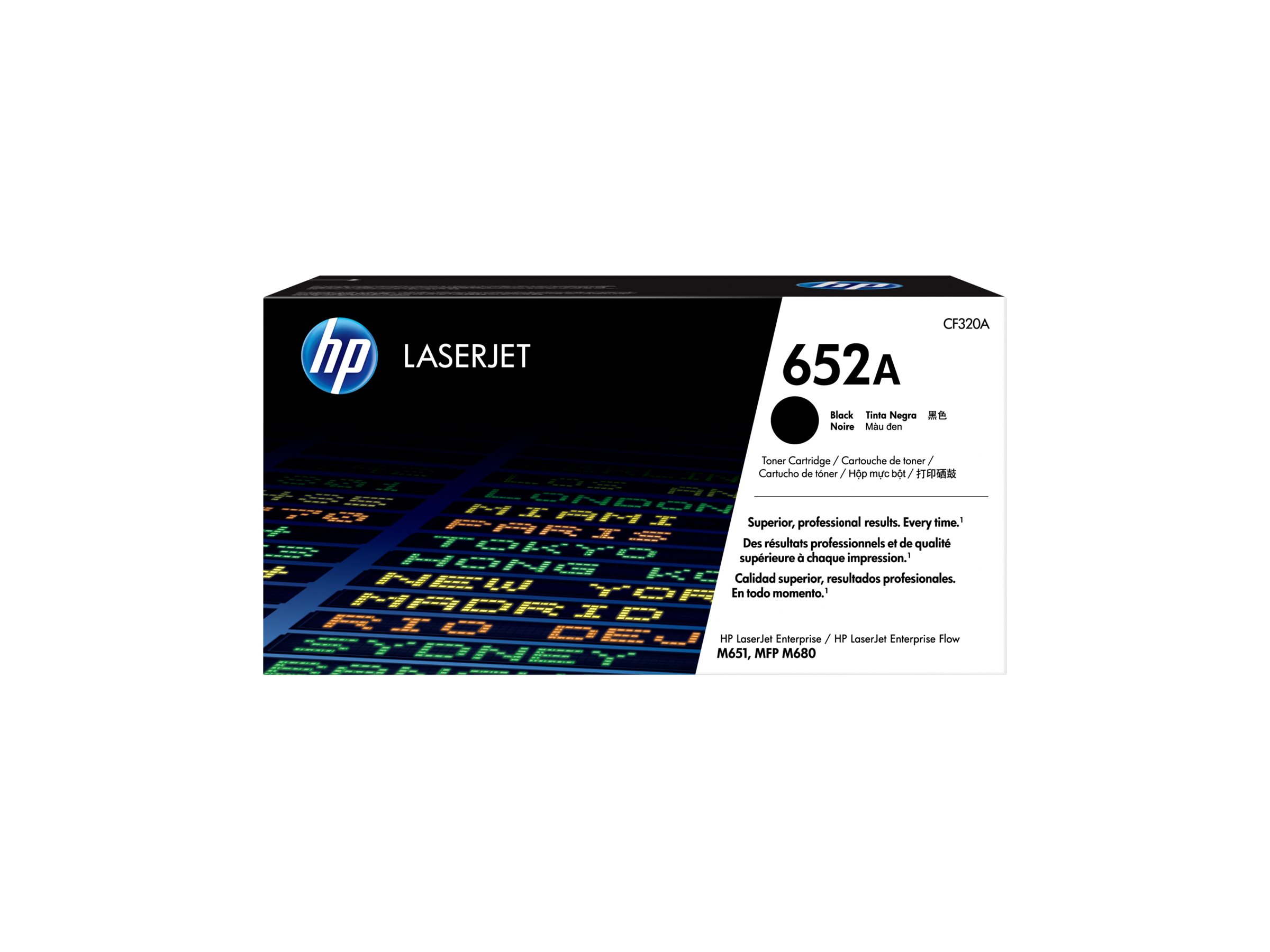 HP 652A - Schwarz - original - LaserJet - Tonerpatrone (CF320A)