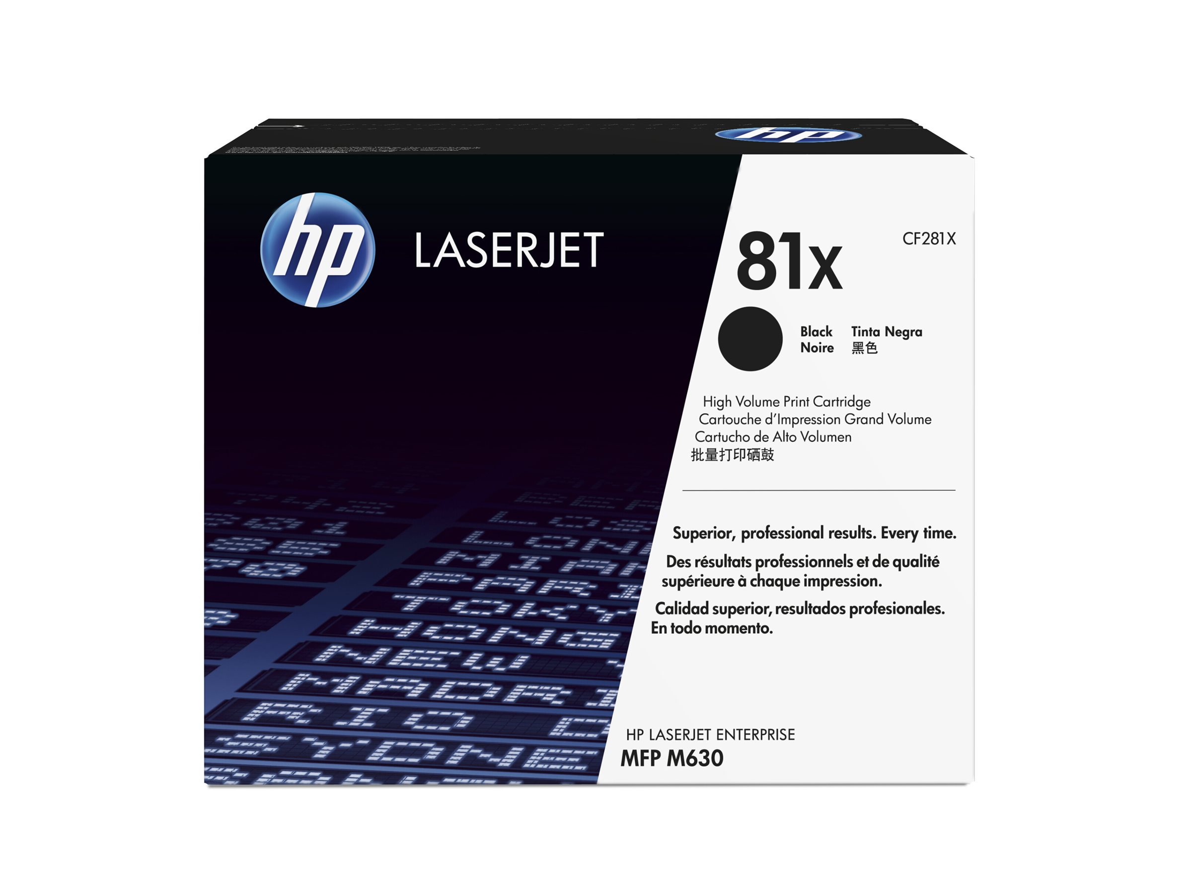 HP 81X - Hohe Ergiebigkeit - Schwarz - original - LaserJet - Tonerpatrone (CF281X)
