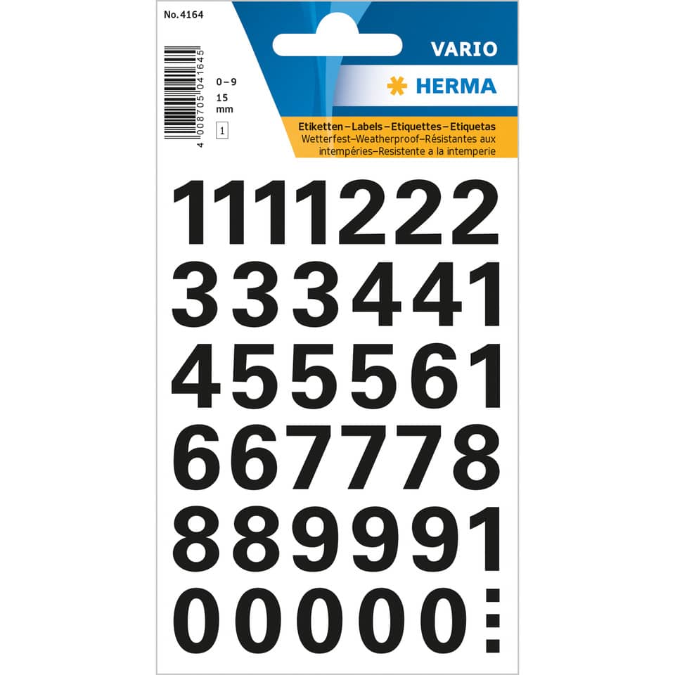HERMA 4164  15 mm  wetterfest