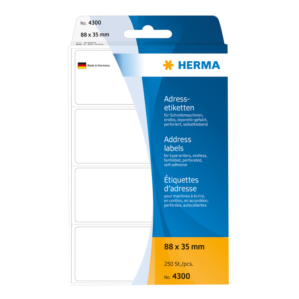 HERMA 4300 250 Stück leporello-gefalzt