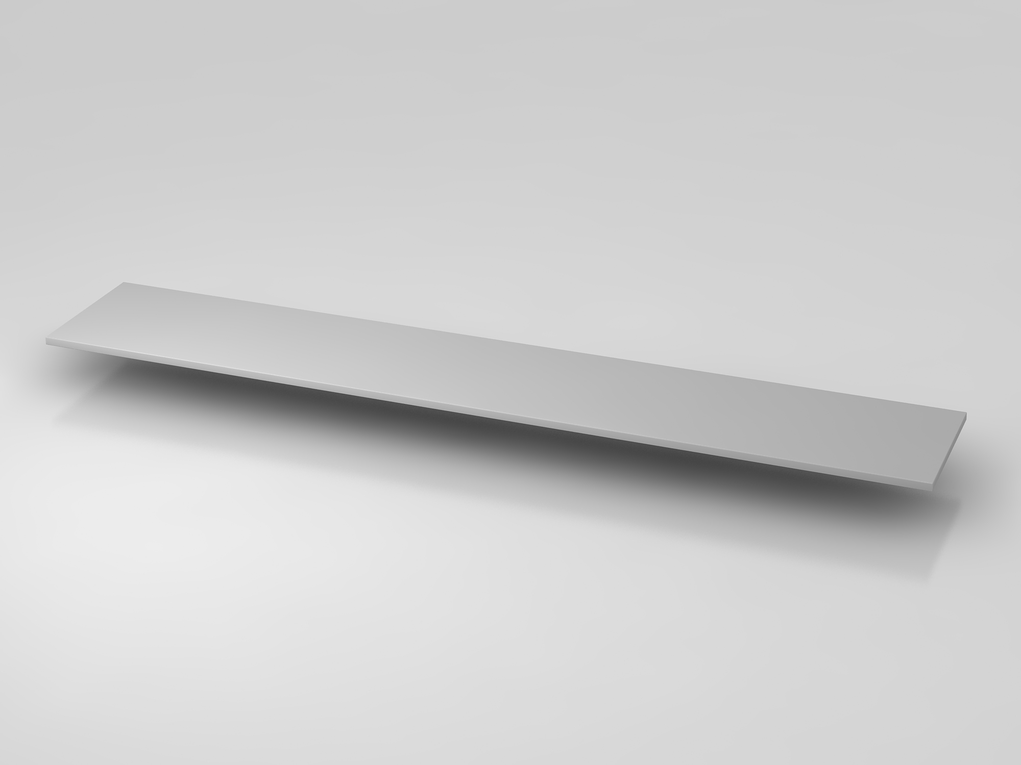 Abdeckplatte 240,5x43cm Grau