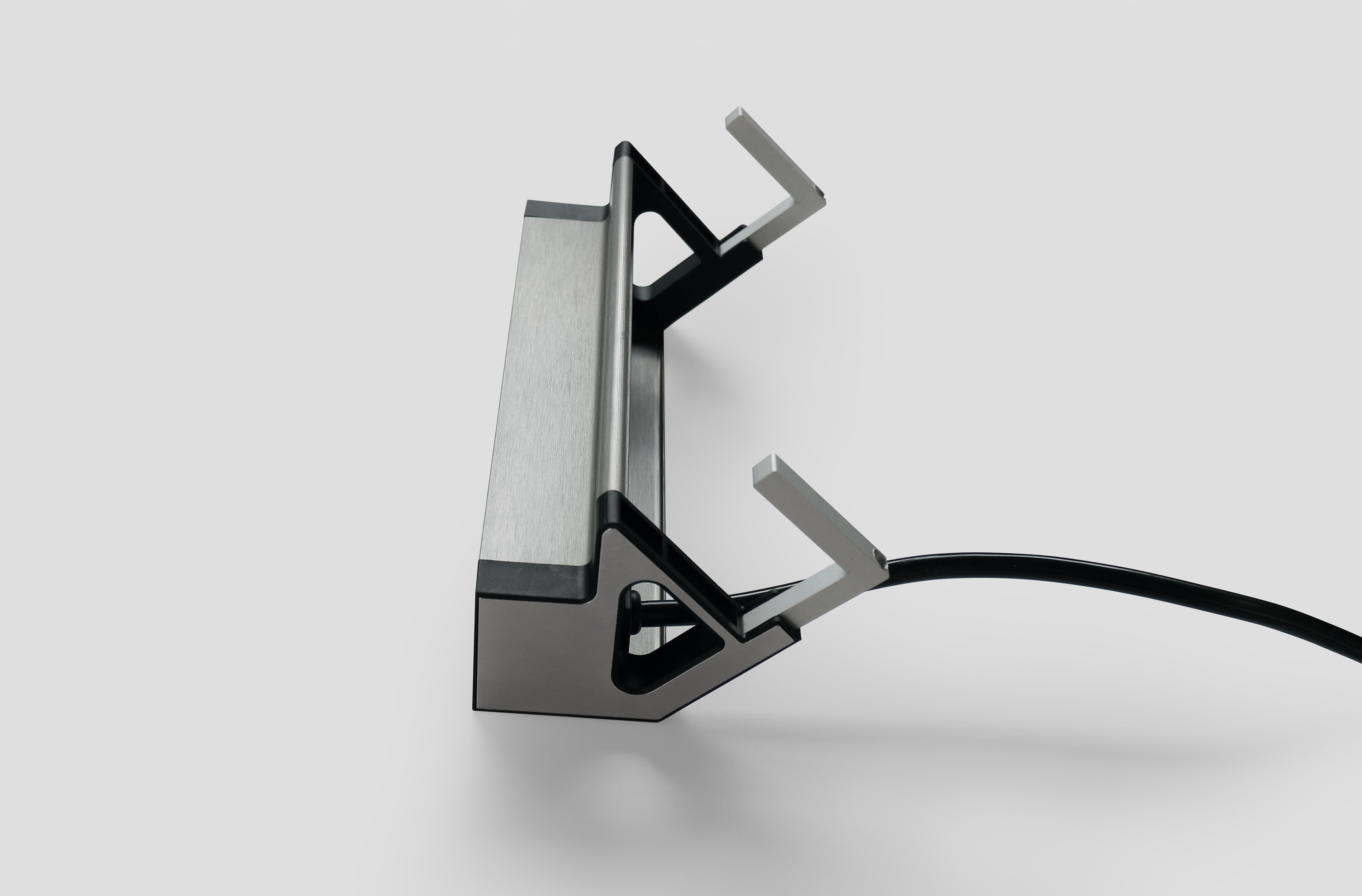 Steckdosenleiste anklemmbar, Schwarz