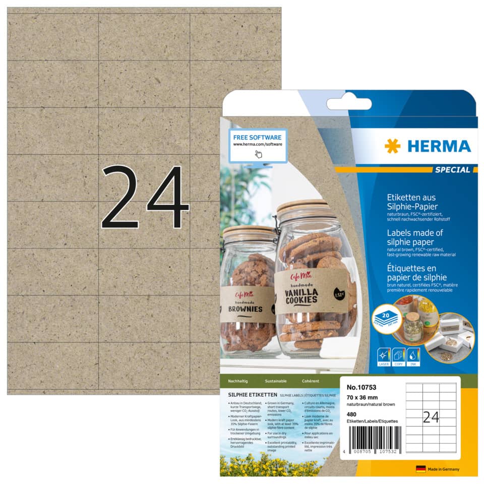 HERMA 10753 permanent Silphie-Papier