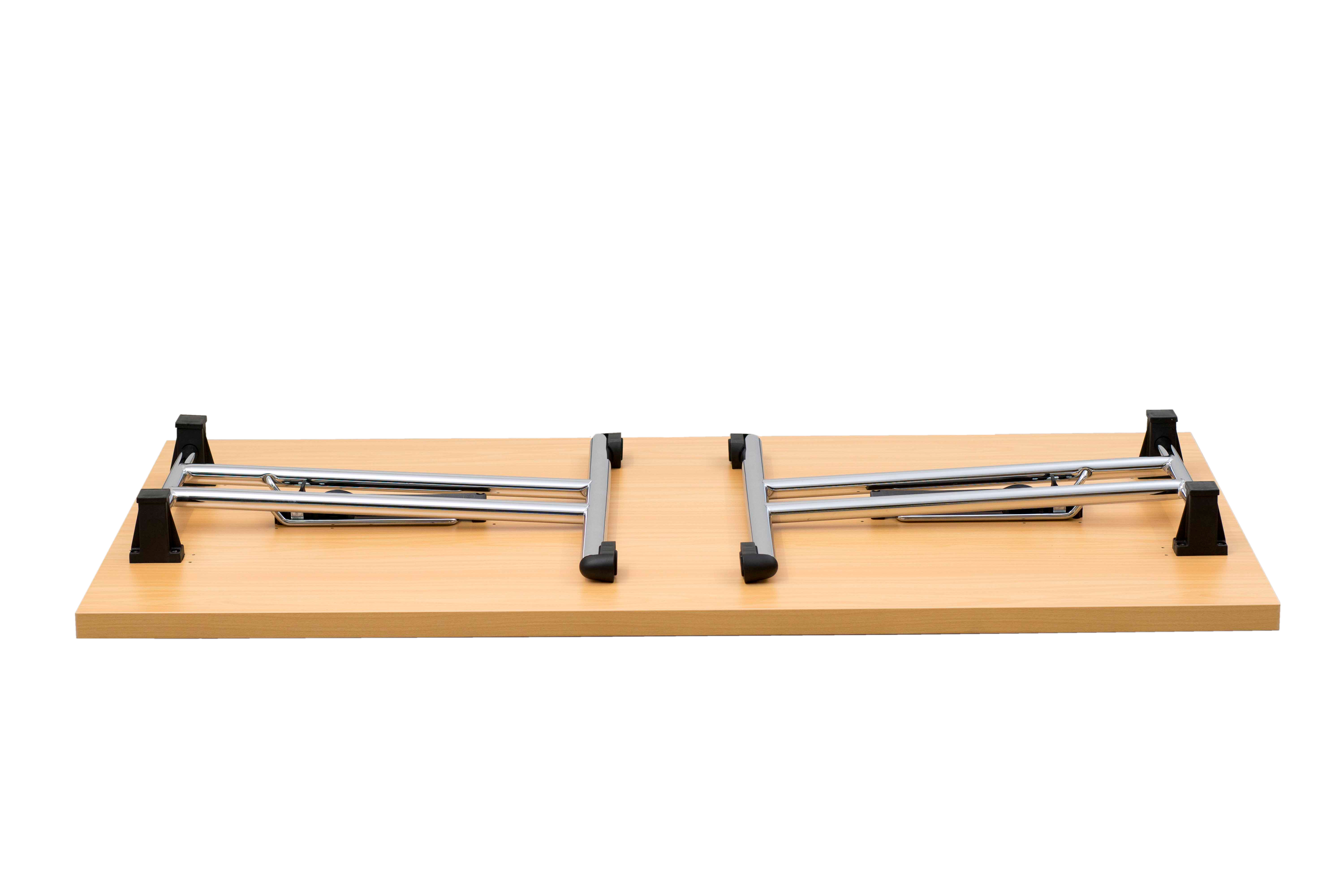 Klapptisch 160x80 cm Buche/Chromgestell