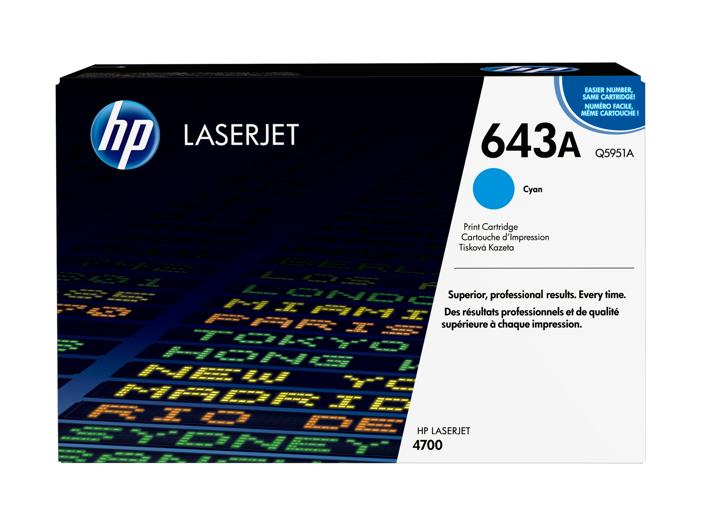 HP 643A - Cyan - original - LaserJet - Tonerpatrone (Q5951A)