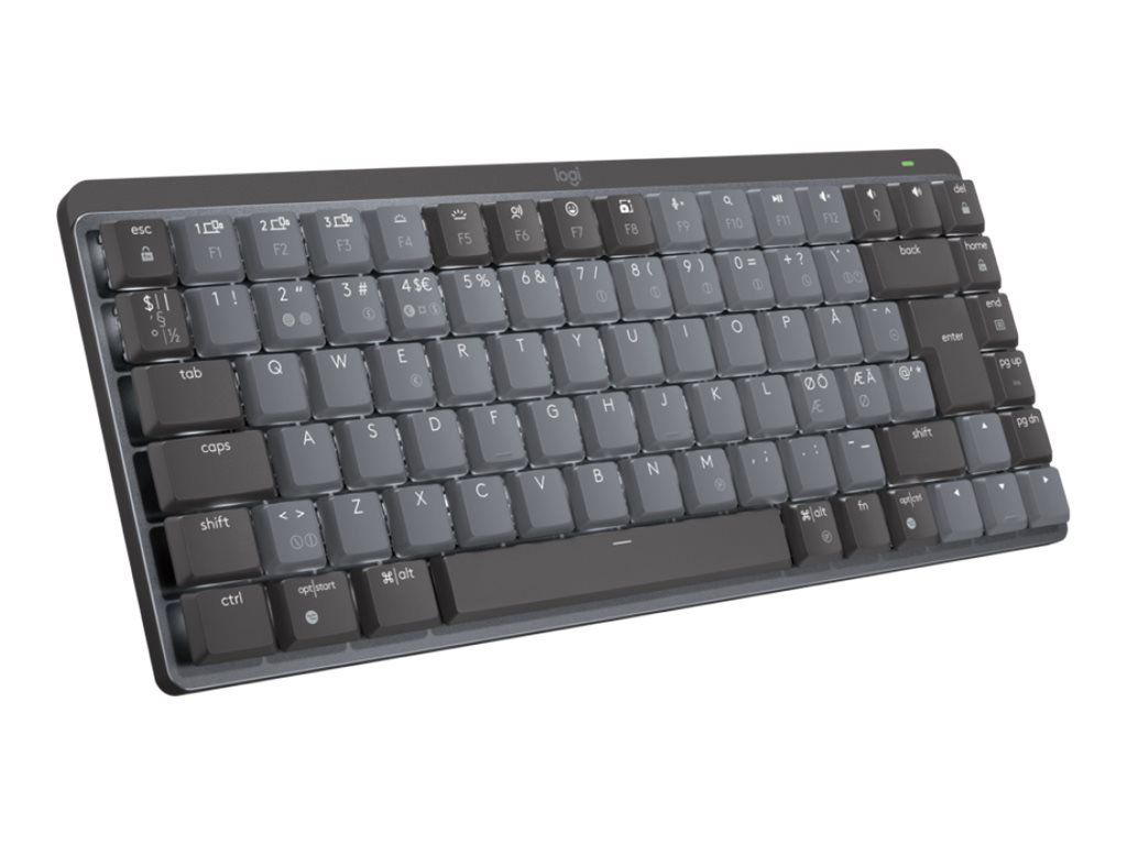 Logitech Master Series MX Mechanical Mini - Tastatur - hinterleuchtet - kabellos - Bluetooth LE - QWERTY - Nordisch (Dänisch/Finnisch/Norwegisch/Schwedisch)