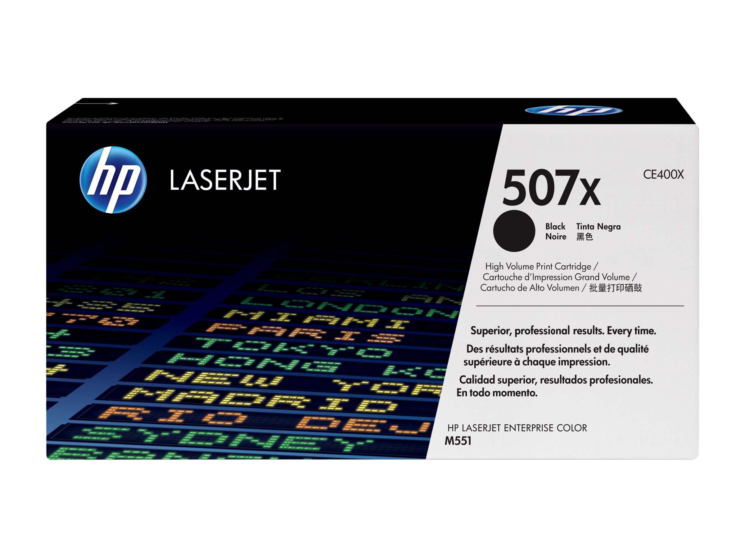 HP 507X - Hohe Ergiebigkeit - Schwarz - original - LaserJet - Tonerpatrone (CE400X)