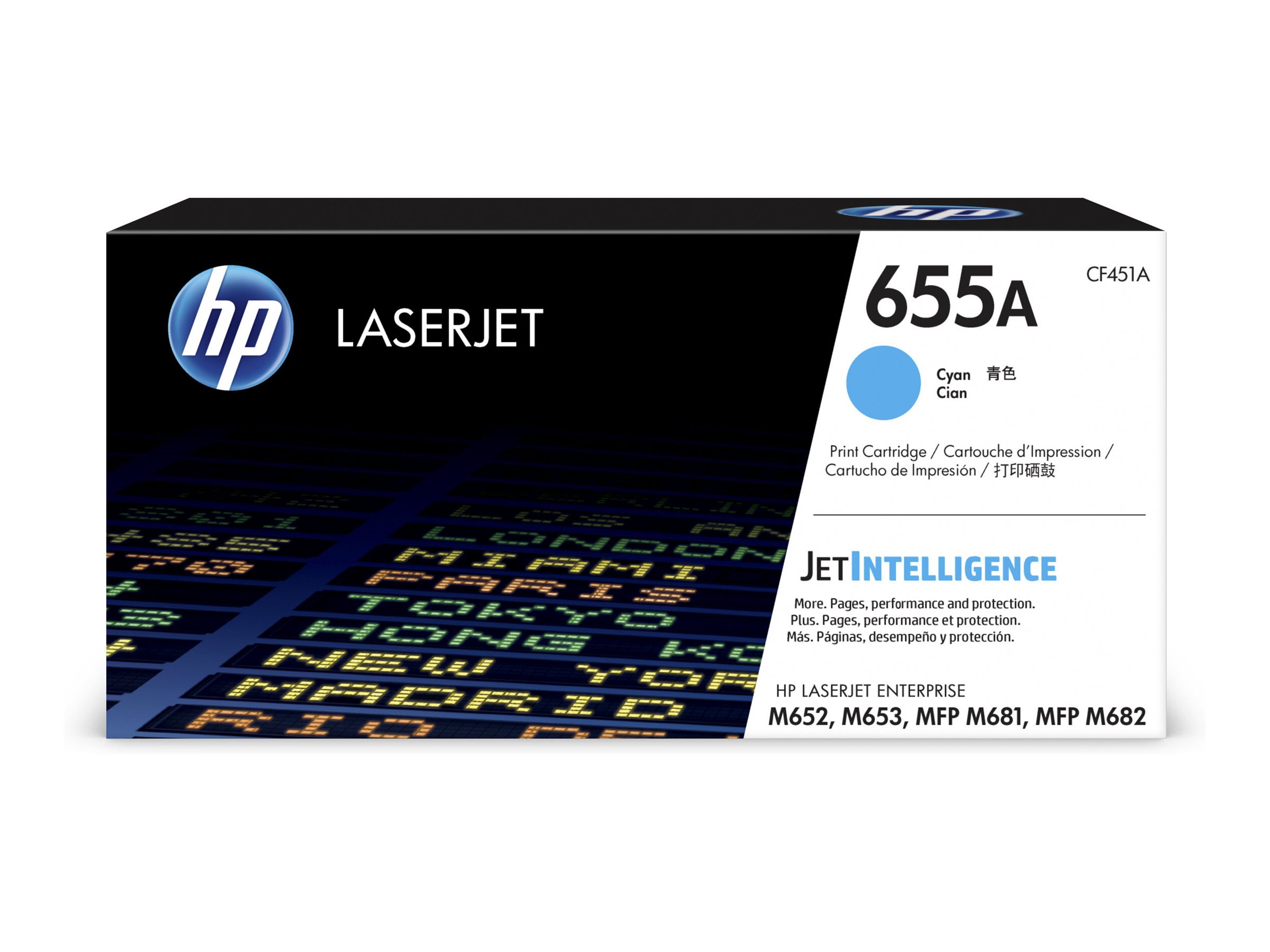 HP 655A - Cyan - original - LaserJet - Tonerpatrone (CF451A)