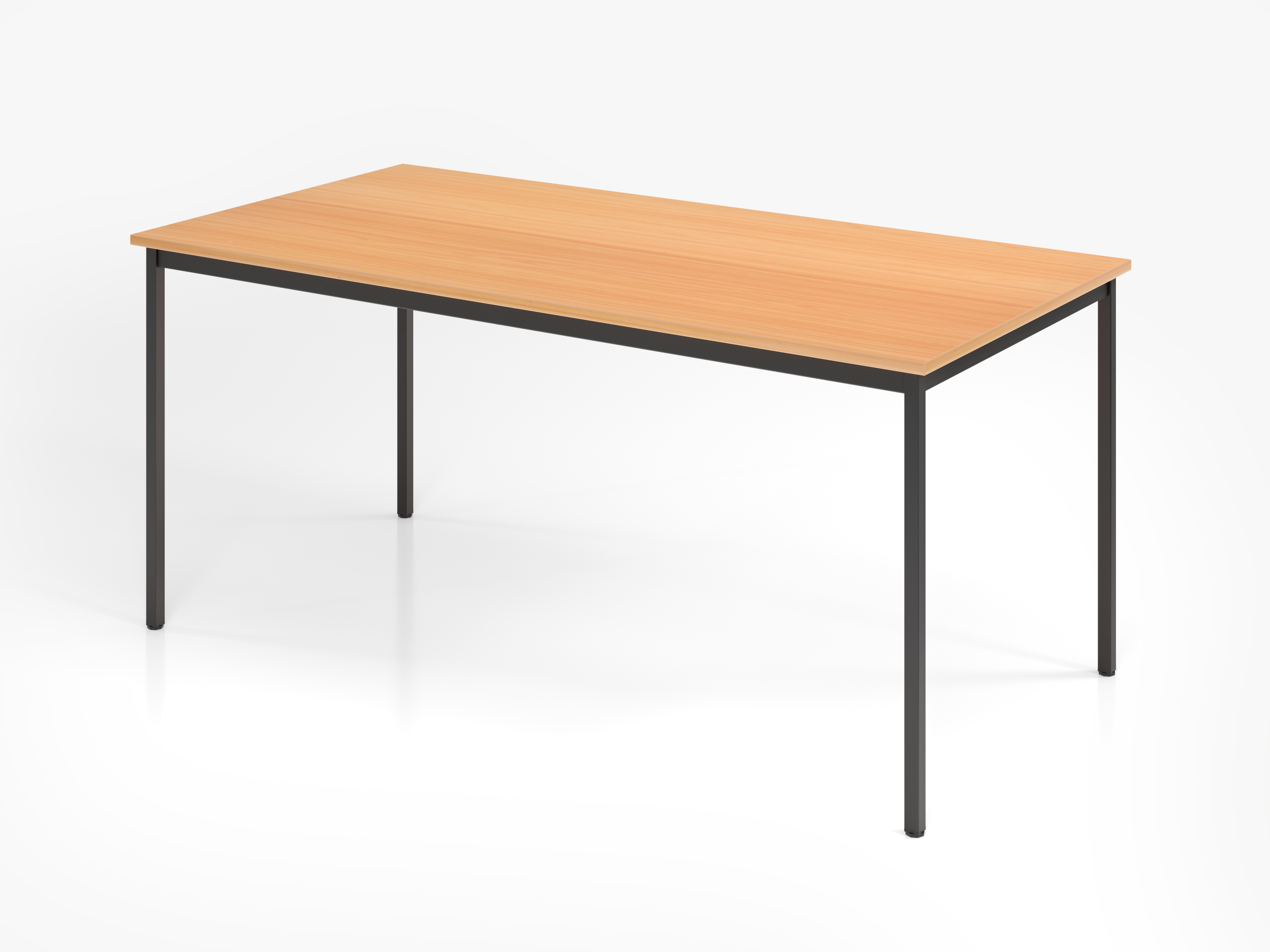 Besprechungstisch Fuß Vierk.160x80cm Buche