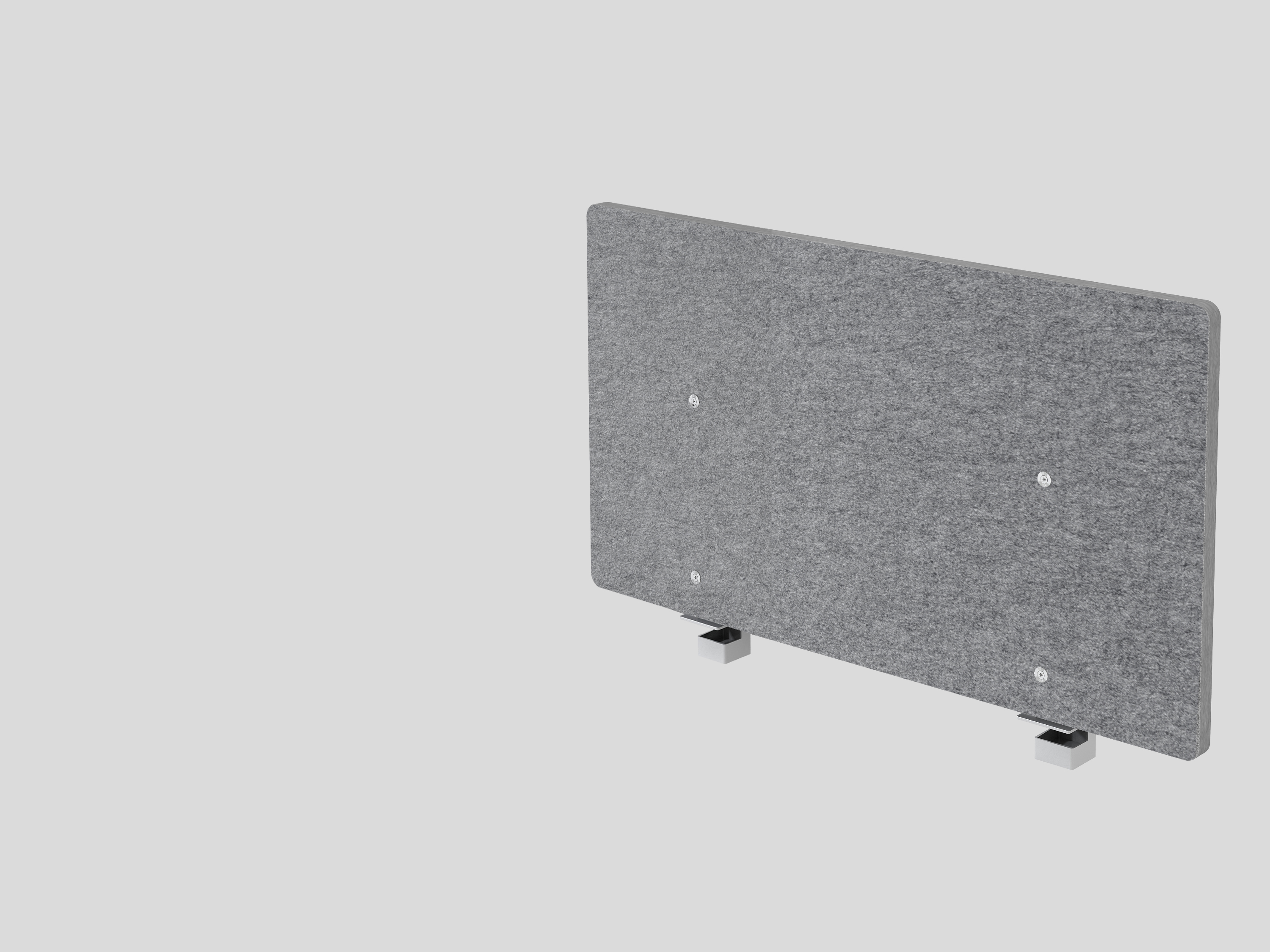 Akustik-Trennwand 80cm, grau-meliert