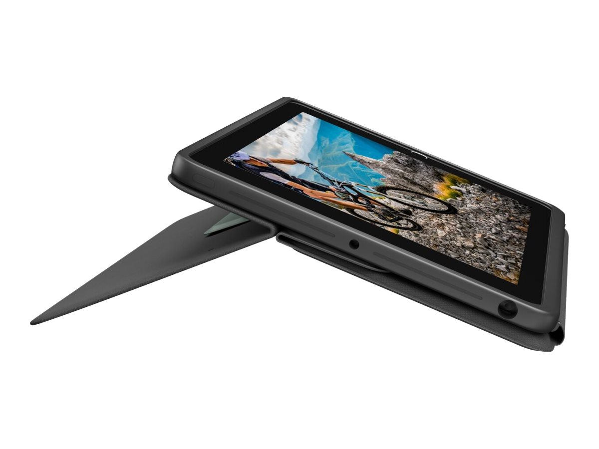 Logitech Rugged Folio - Tastatur und Foliohülle - Apple Smart connector - QWERTY - Italienisch - Graphite - für Apple 10.9-inch iPad (10. Generation)
