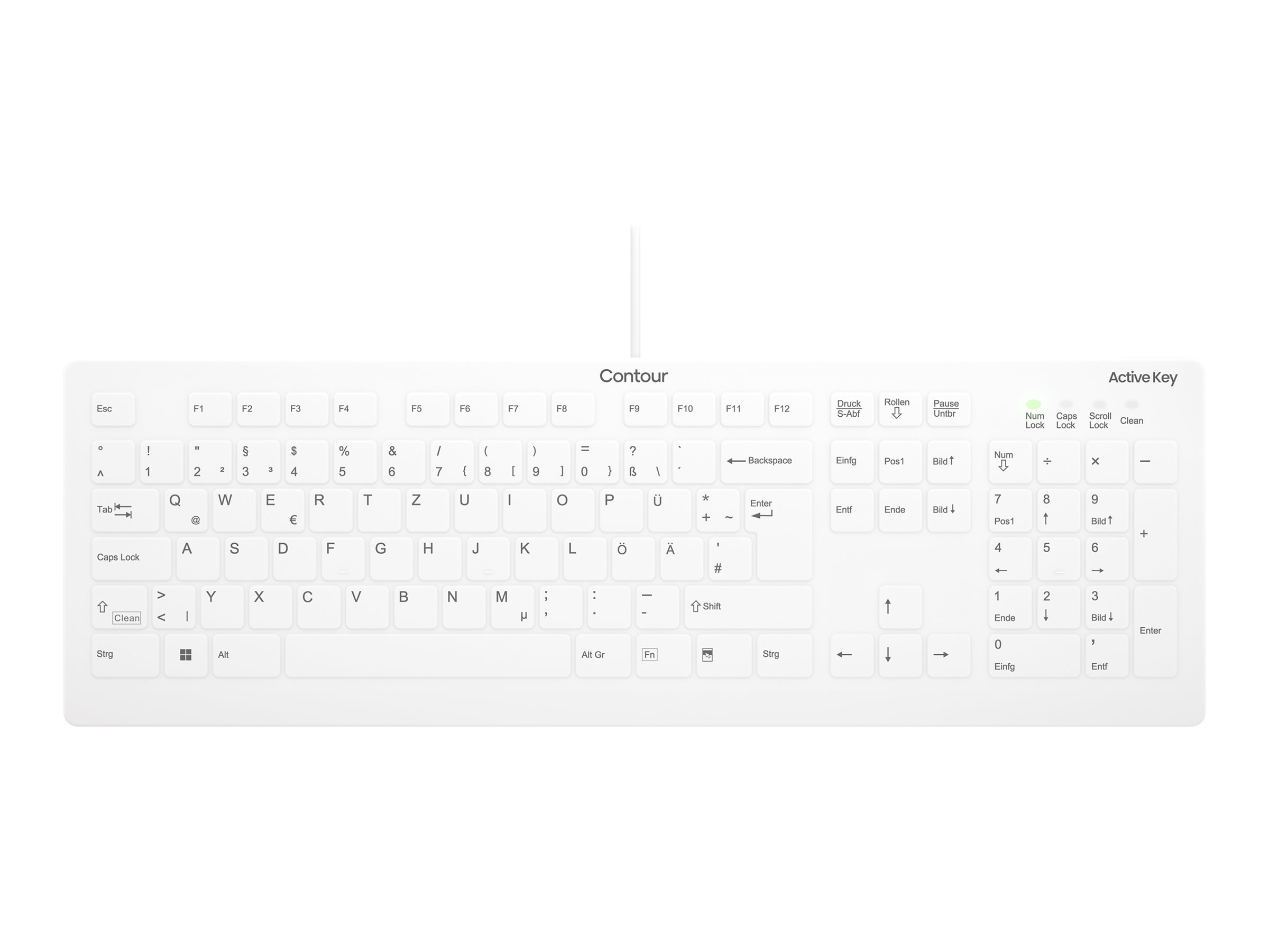 Cherry Contour Active Key AK-C8112 - Tastatur - medizinisch