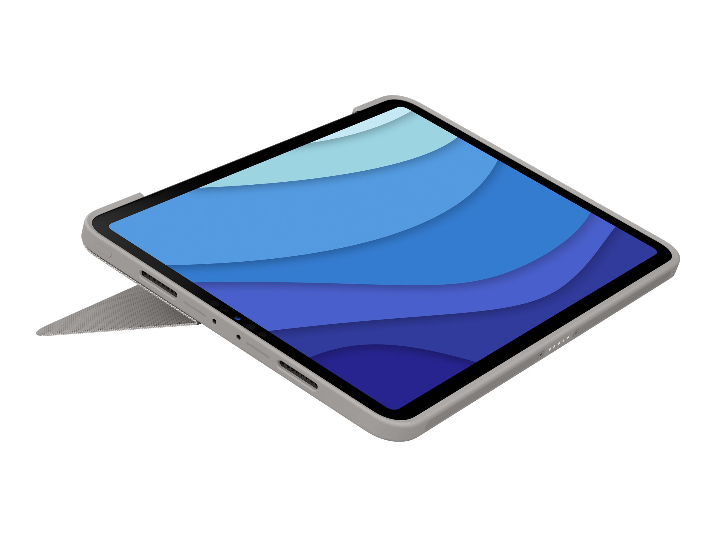 Logitech Combo Touch - Tastatur und Foliohülle - mit Trackpad - hintergrundbeleuchtet - Apple Smart connector - QWERTY - Spanisch - Sand - für Apple 11-inch iPad Pro (1. Generation, 2. Generation, 3. Generation)
