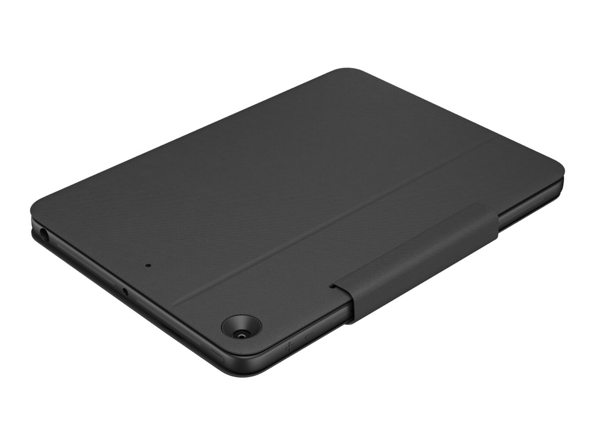 Logitech Rugged Folio - Tastatur und Foliohülle - Apple Smart connector - QWERTY - Italienisch - Graphite - für Apple 10.9-inch iPad (10. Generation)