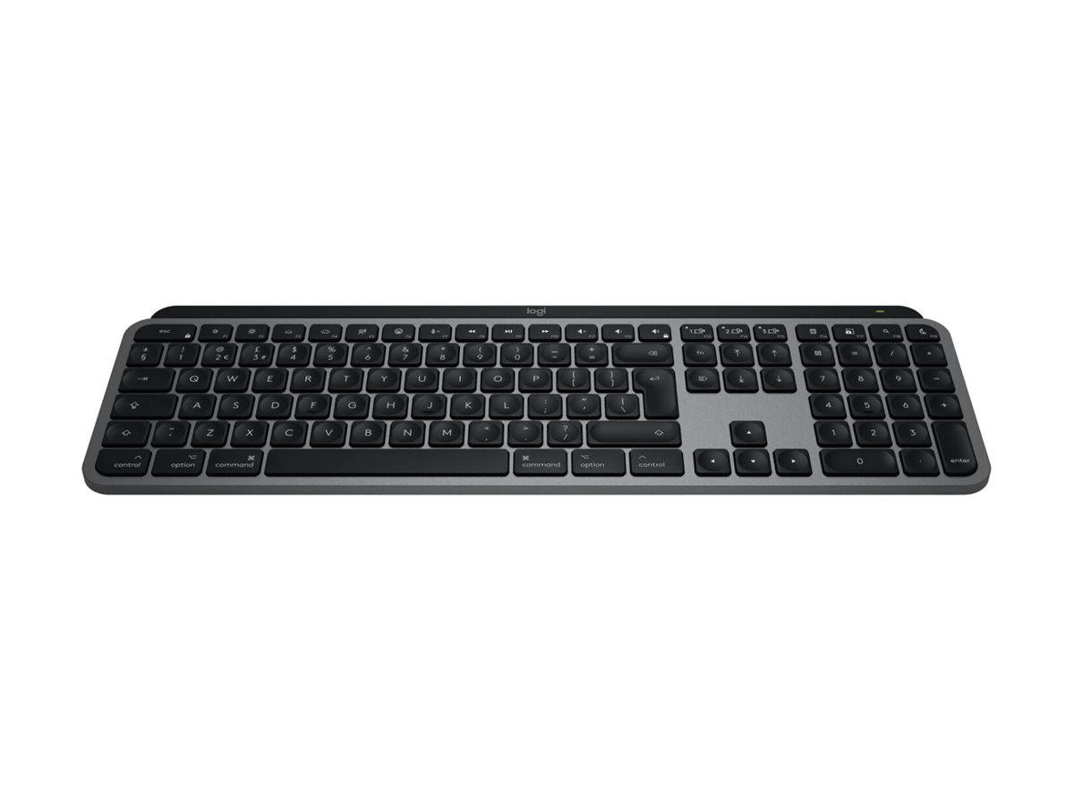 Logitech Master Series MX Keys S for Mac - Tastatur - full size - hinterleuchtet - kabellos - Bluetooth LE - QWERTY - Nordisch (Dänisch/Finnisch/Norwegisch/Schwedisch)