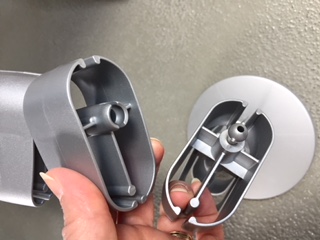 Kabelführung vertikal Silber