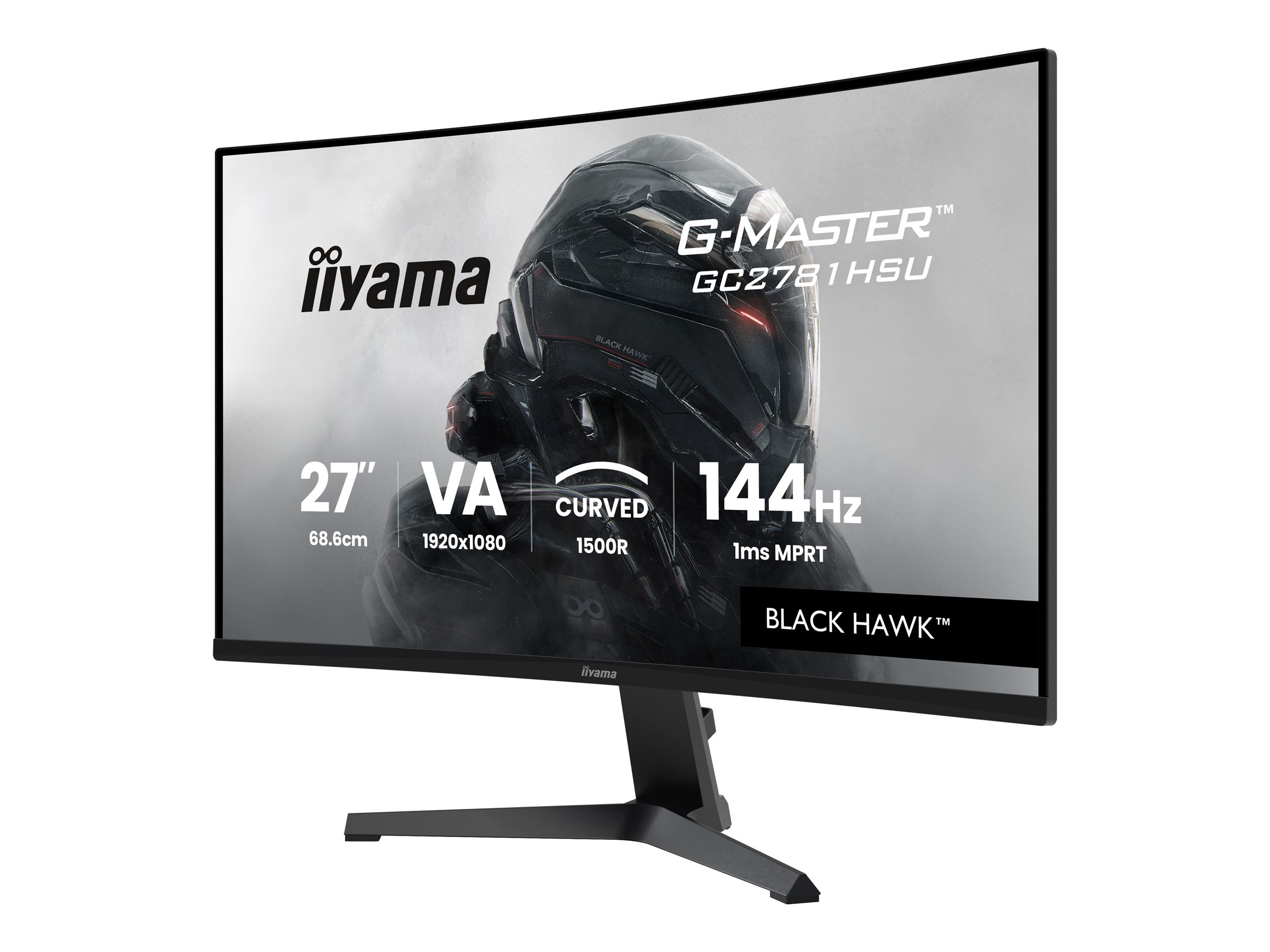 Iiyama G-MASTER Black Hawk GC2781HSU-B1 - LED-Monitor - Gaming - gebogen - 68.6 cm (27")