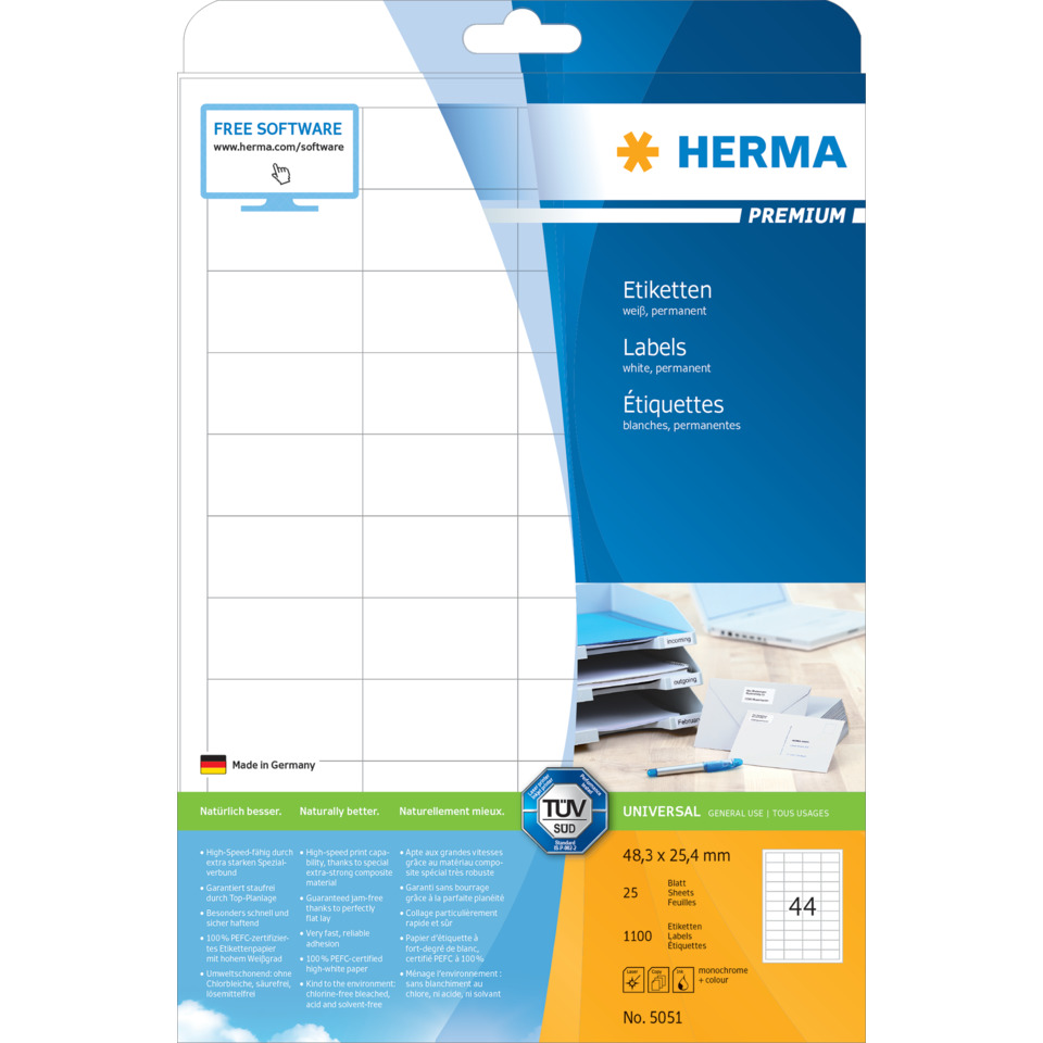 HERMA 5051 Premium 1100 St. permanent