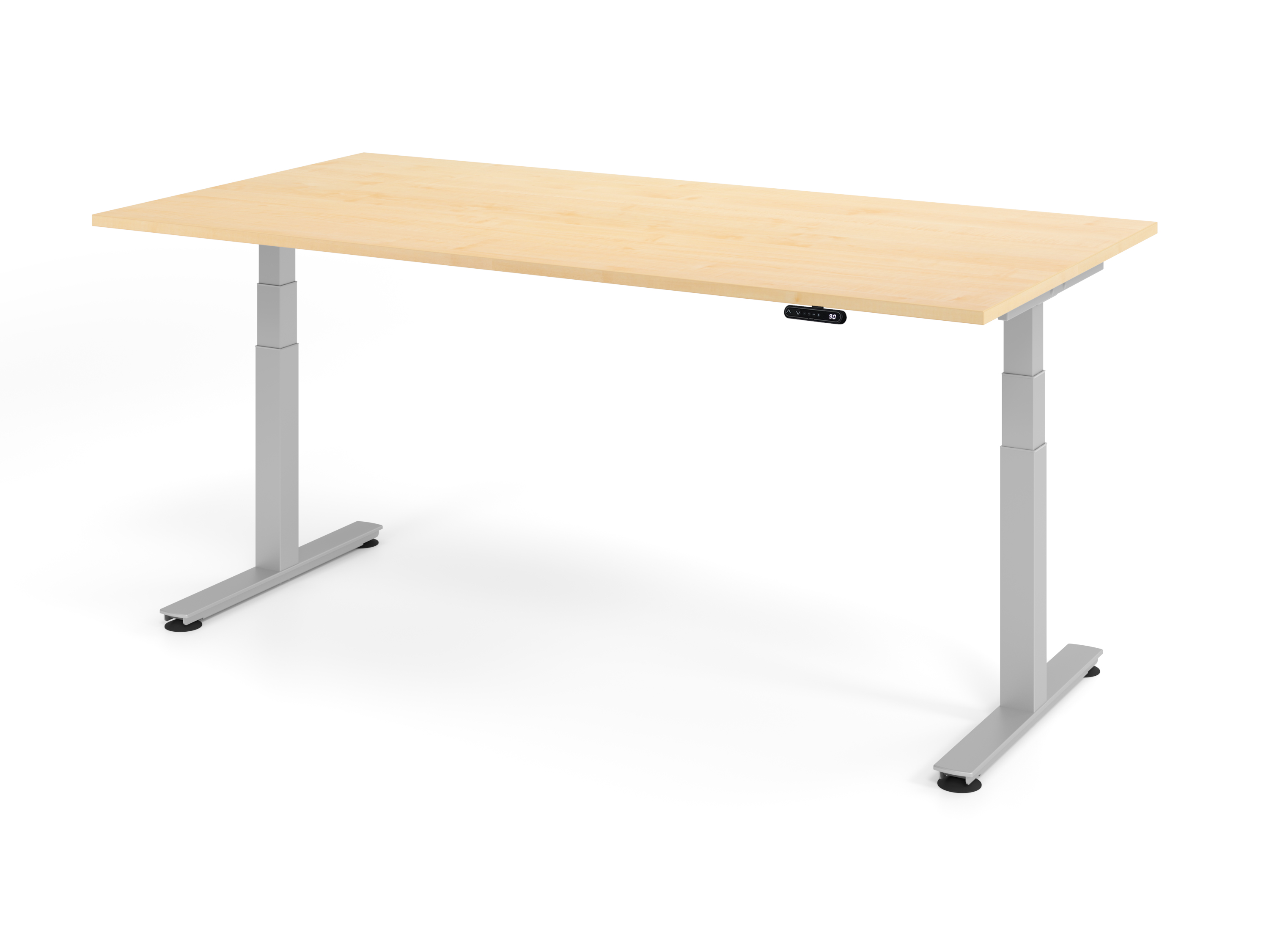 Sitz-Steh-Schreibtisch el.200x100cm Ahorn