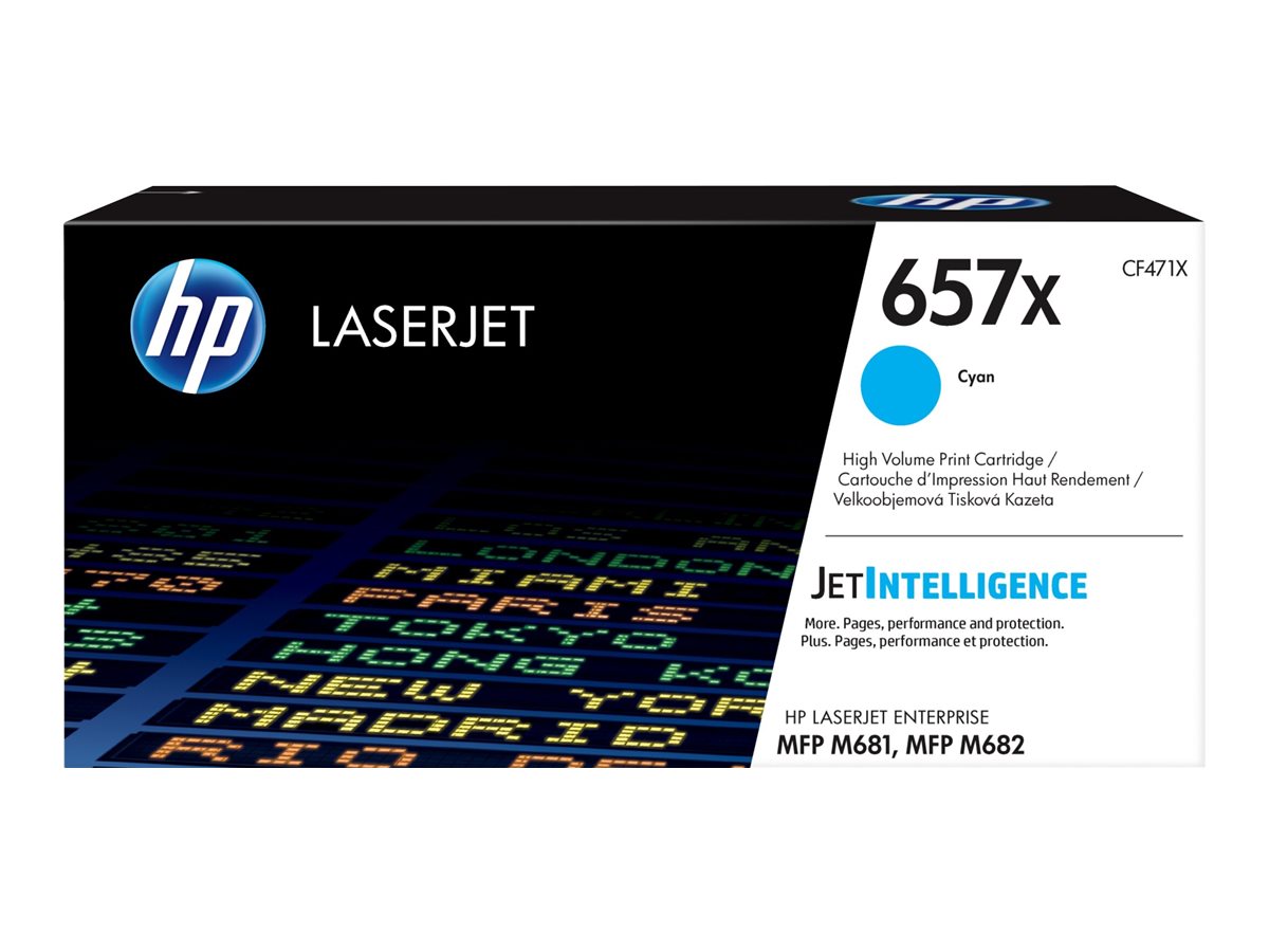 HP 657X - Hohe Ergiebigkeit - Cyan - original - LaserJet - Tonerpatrone (CF471X)