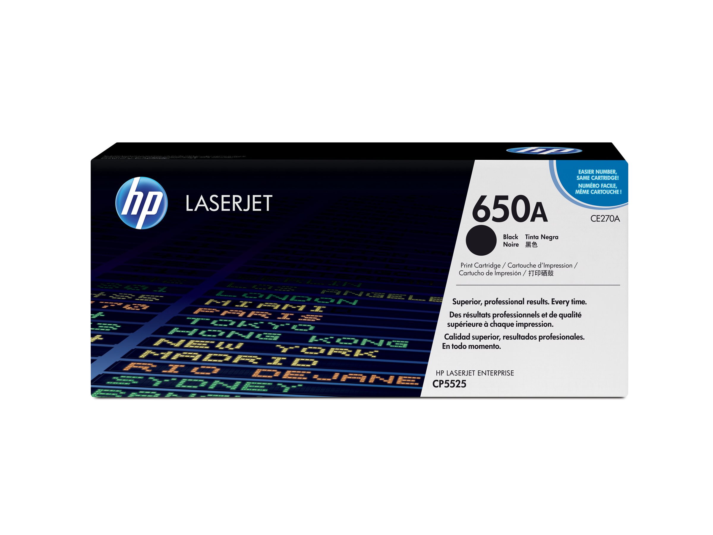 HP 650A - Schwarz - original - LaserJet - Tonerpatrone (CE270A)