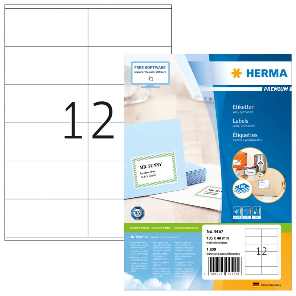 HERMA 4457  1200 Stück