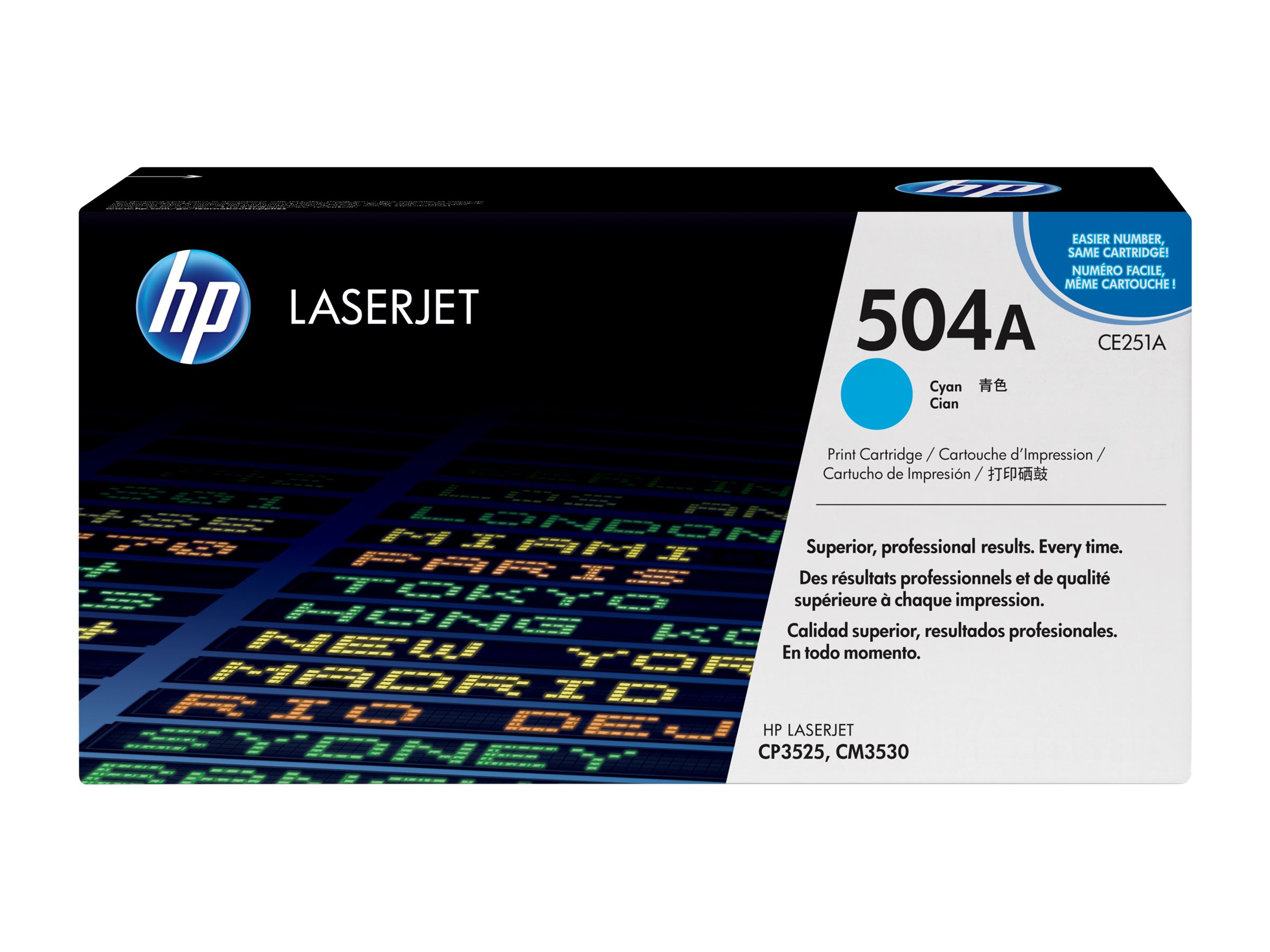 HP 504A - Cyan - original - LaserJet - Tonerpatrone (CE251A)