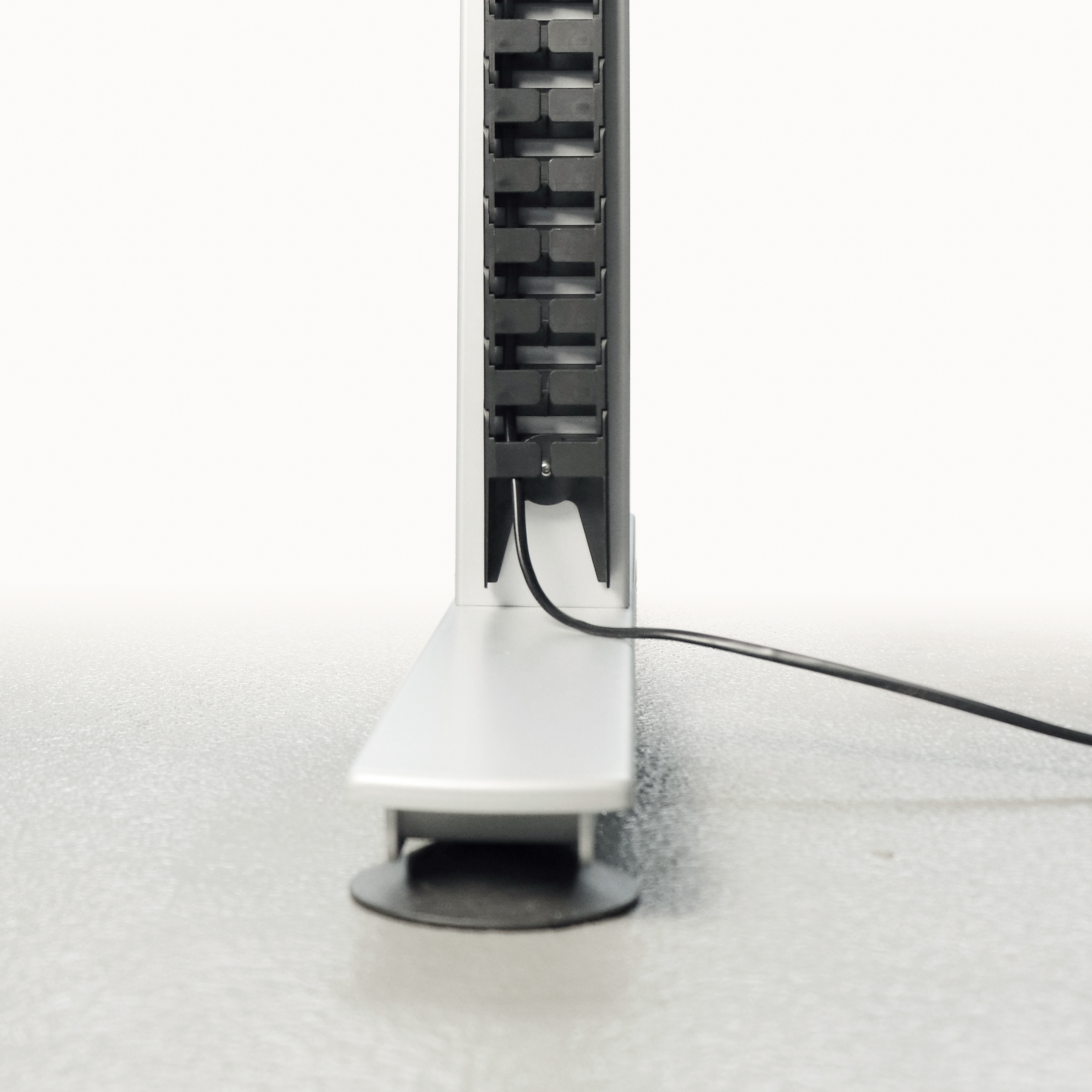 Kabelkette vertikal, weiß