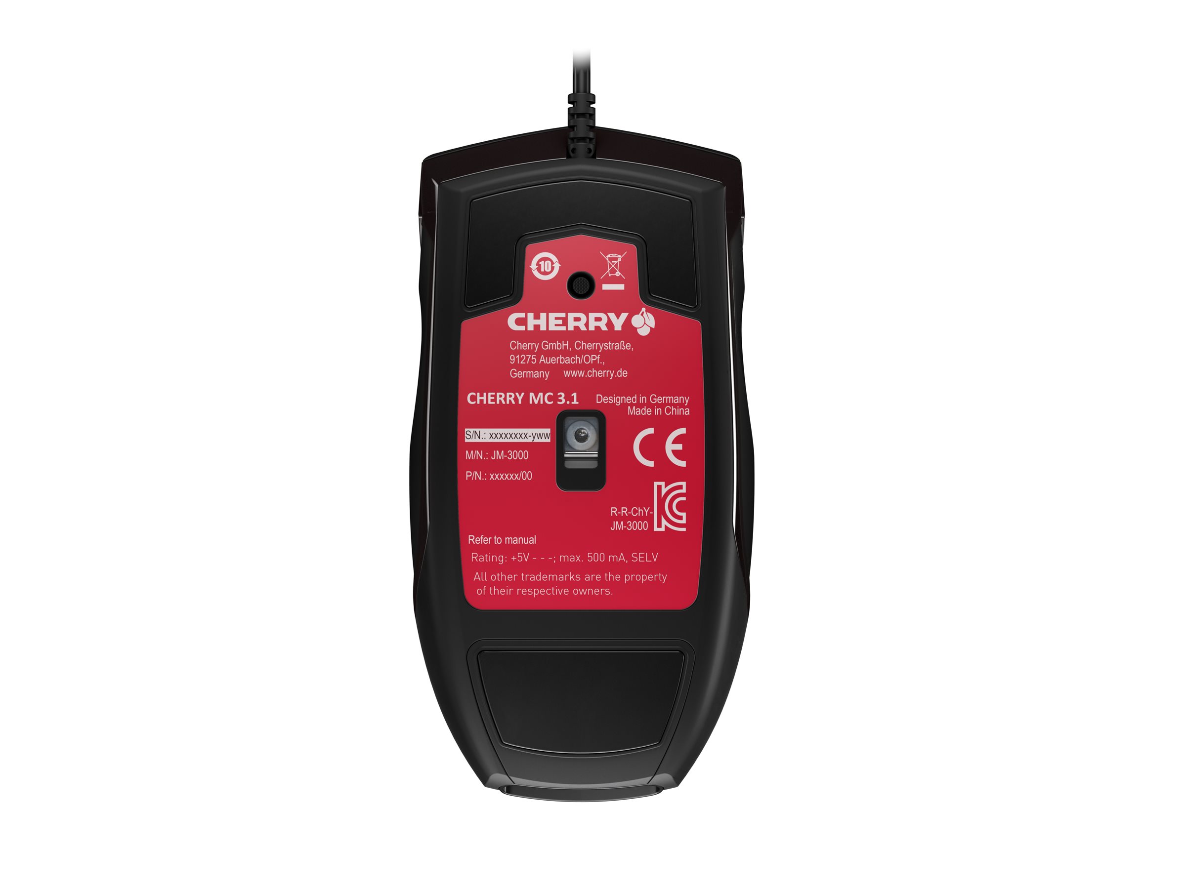 Cherry MC 3.1 - Maus - rechts- und linkshändig