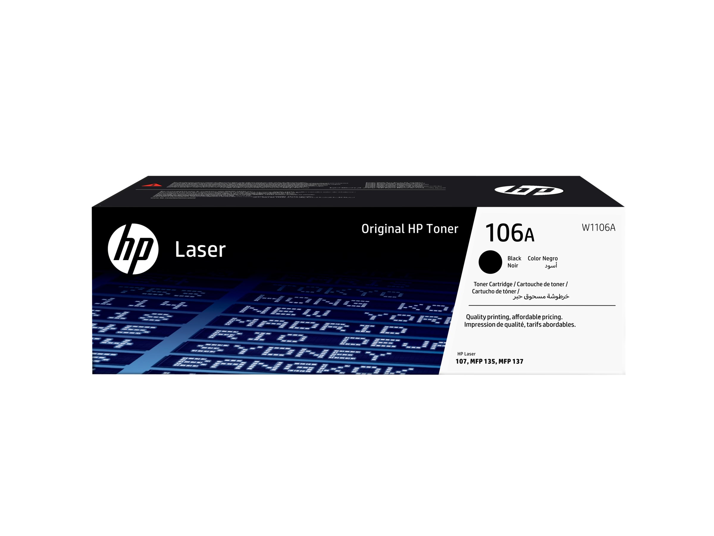 HP 106A - Schwarz - original - Tonerpatrone (W1106A)