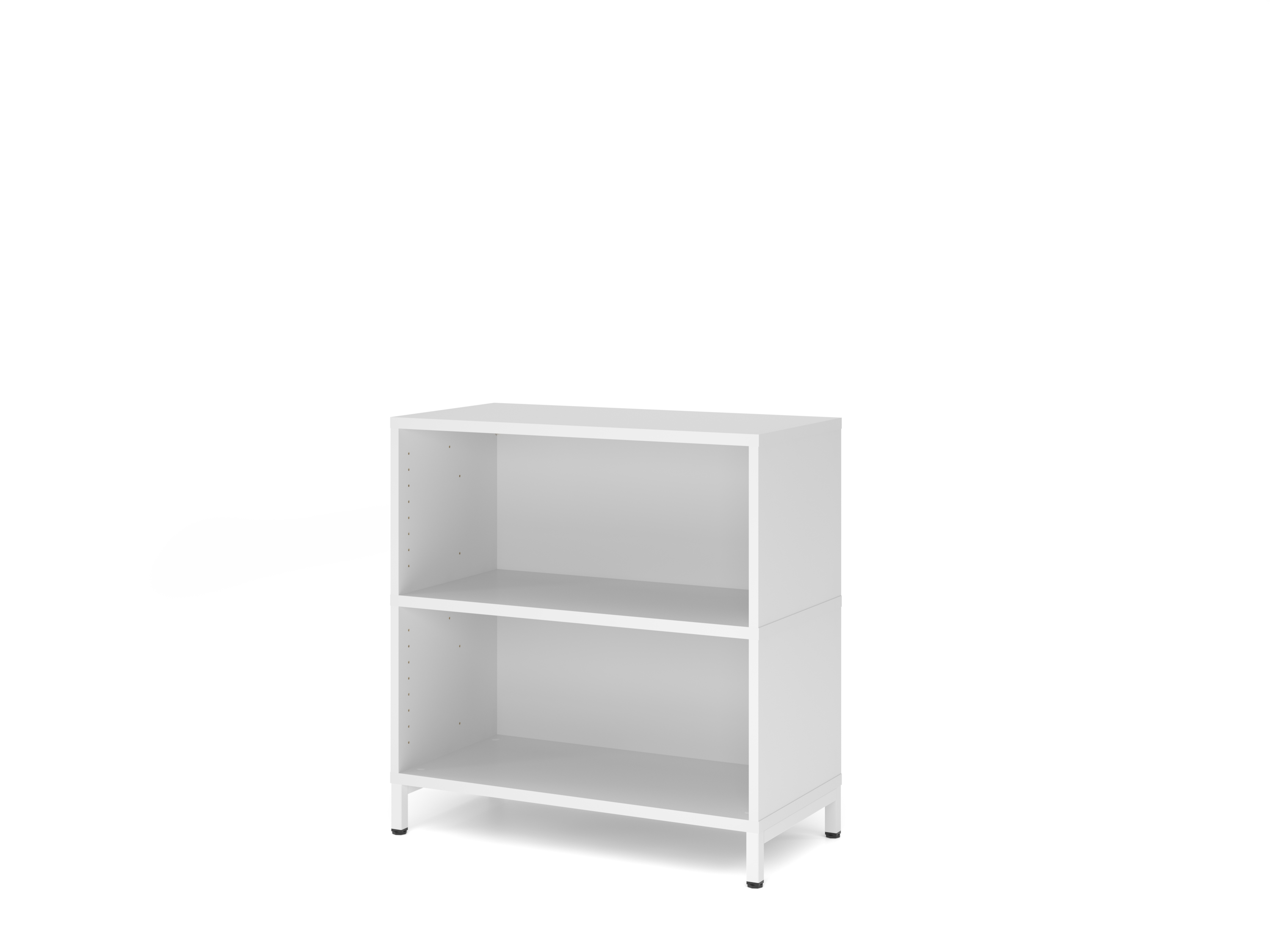 Regal, 2OH, Sockel, weiß