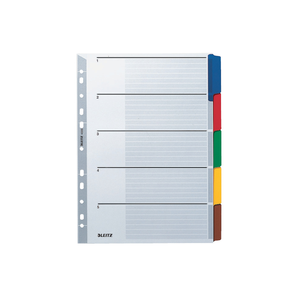 LEITZ 4320-00-00 Karton fbg.Tabs